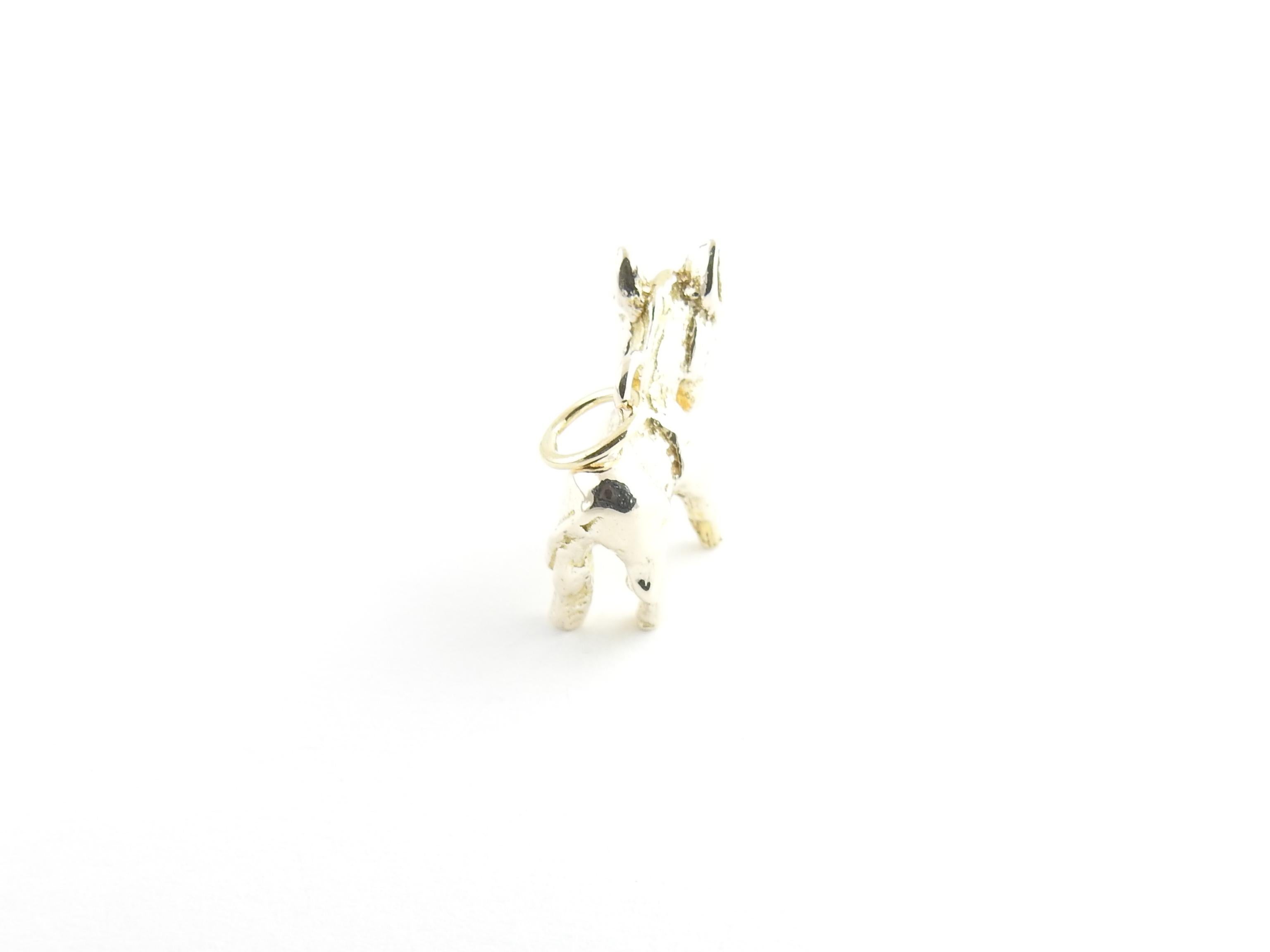 6 Karat Yellow Gold Donkey Charm In Good Condition In Washington Depot, CT