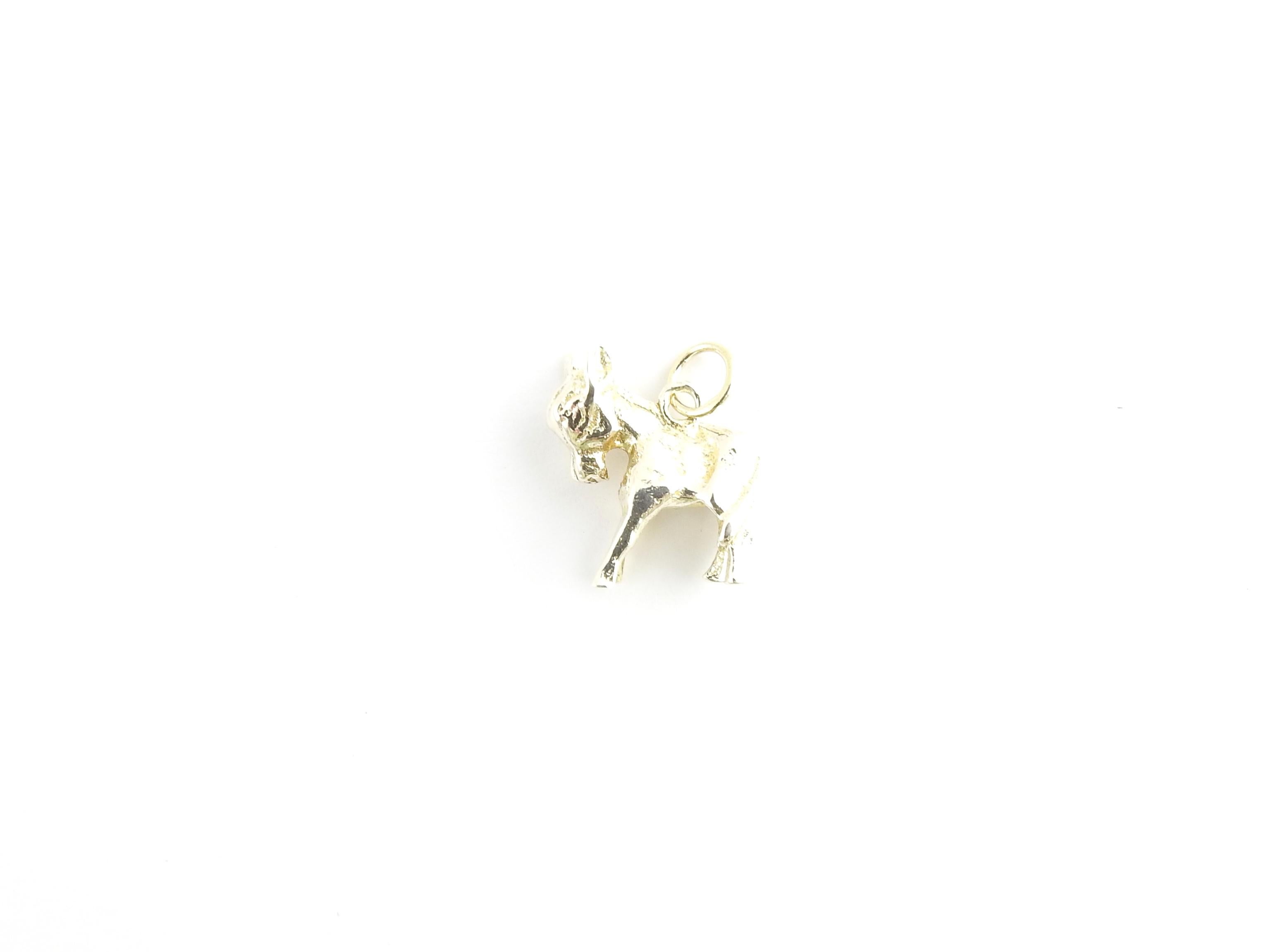 6 Karat Yellow Gold Donkey Charm 2