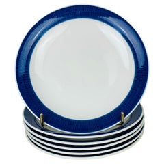 6 Koka dinner plates by Hertha Bengtson for Rörstrand Sweden 