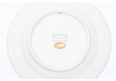 6 Le Cirque N.Y. Bernardaud  Bread & Butter Plates, Green with Monkey