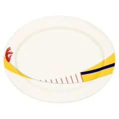 6 Le Cirque N.Y. Oval 11" Plates Designed By Adam D. Tihany For Villeroy & Boch