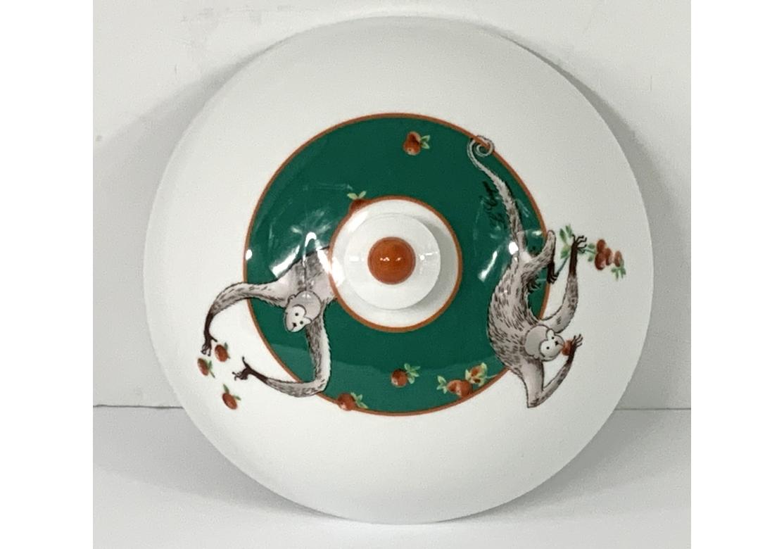 French 6 Le Cirque N.Y. Porcelain Cloche Or Food Domes By Bernardaud Limoges NIB