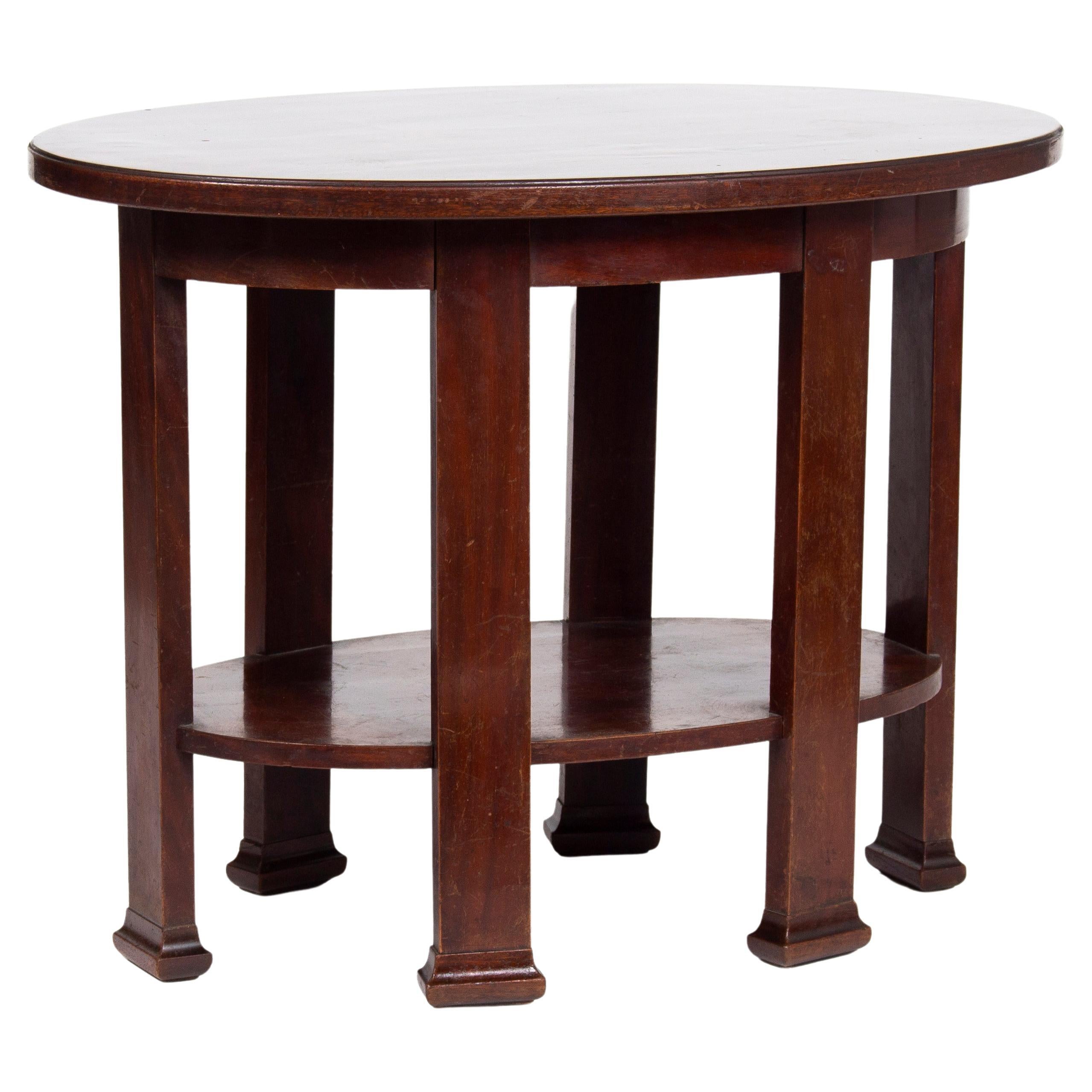 Tavolo a 6 gambe della Secessione di Friedrich Otto Schmidt, Vienna 1905 ca. in vendita