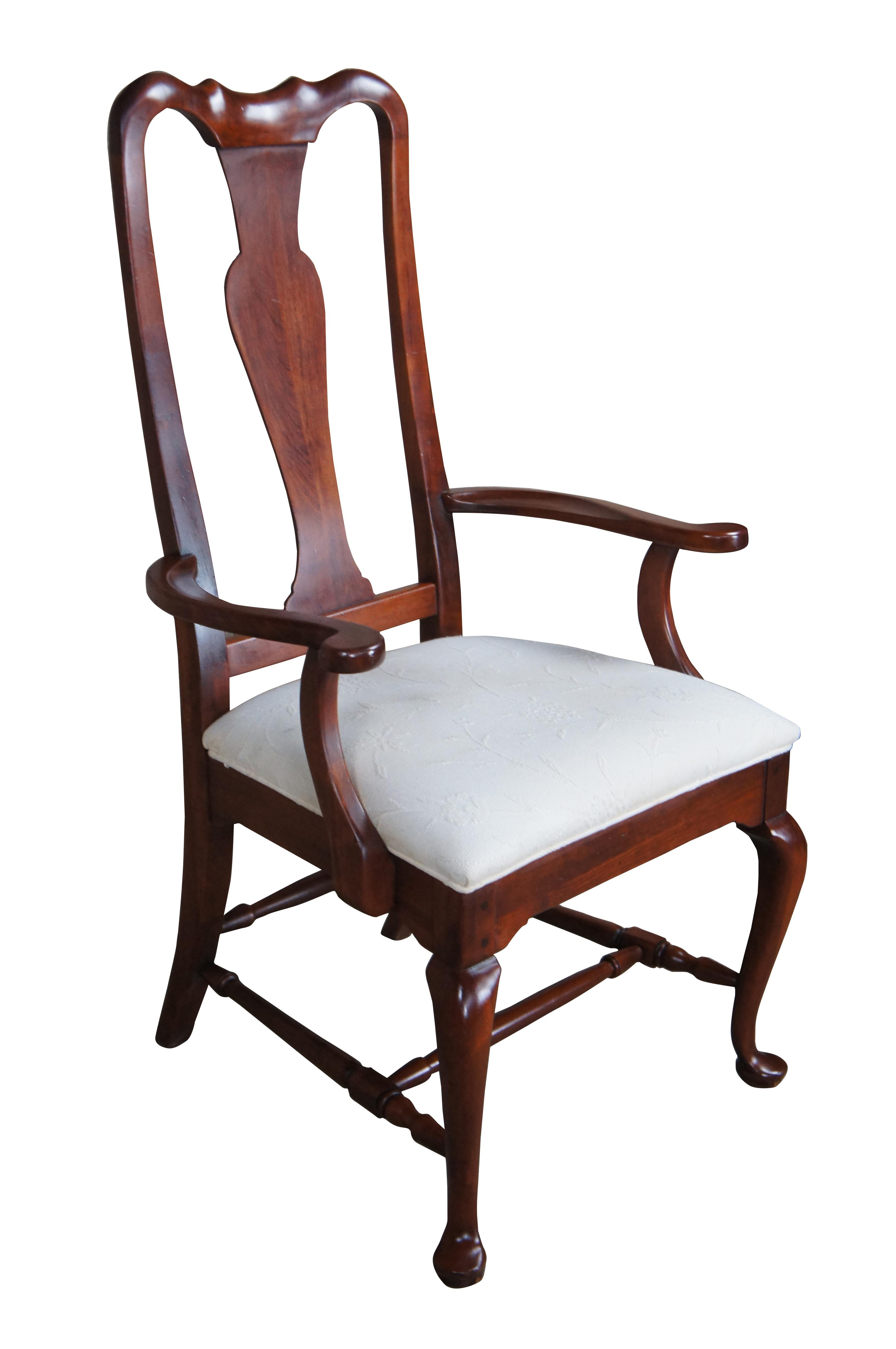 6 Lexington Bob Timberlake Cherry Queen Anne Farmhouse Dining Armchairs In Good Condition In Dayton, OH