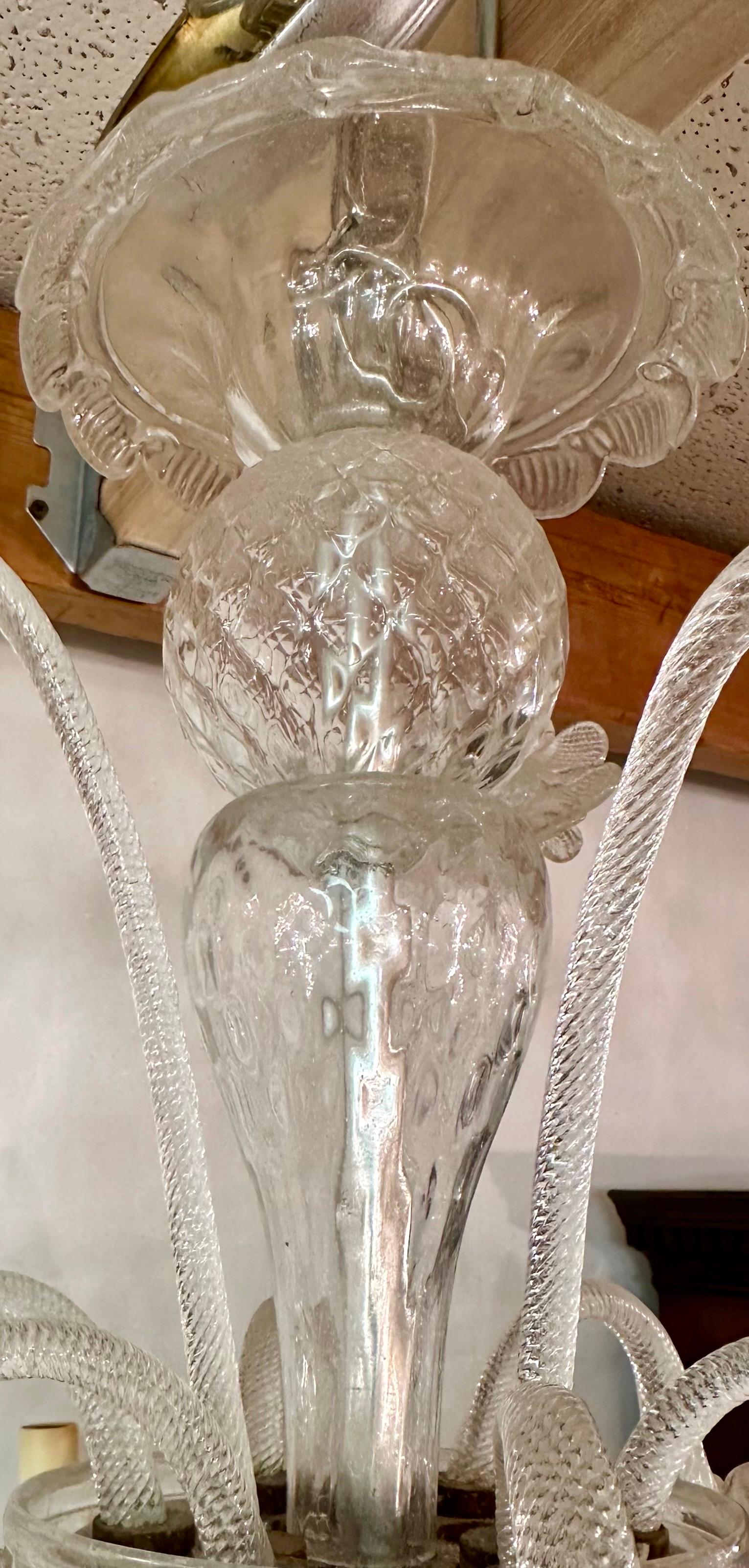 19th Century 6 light antique Venetian chandelier  For Sale