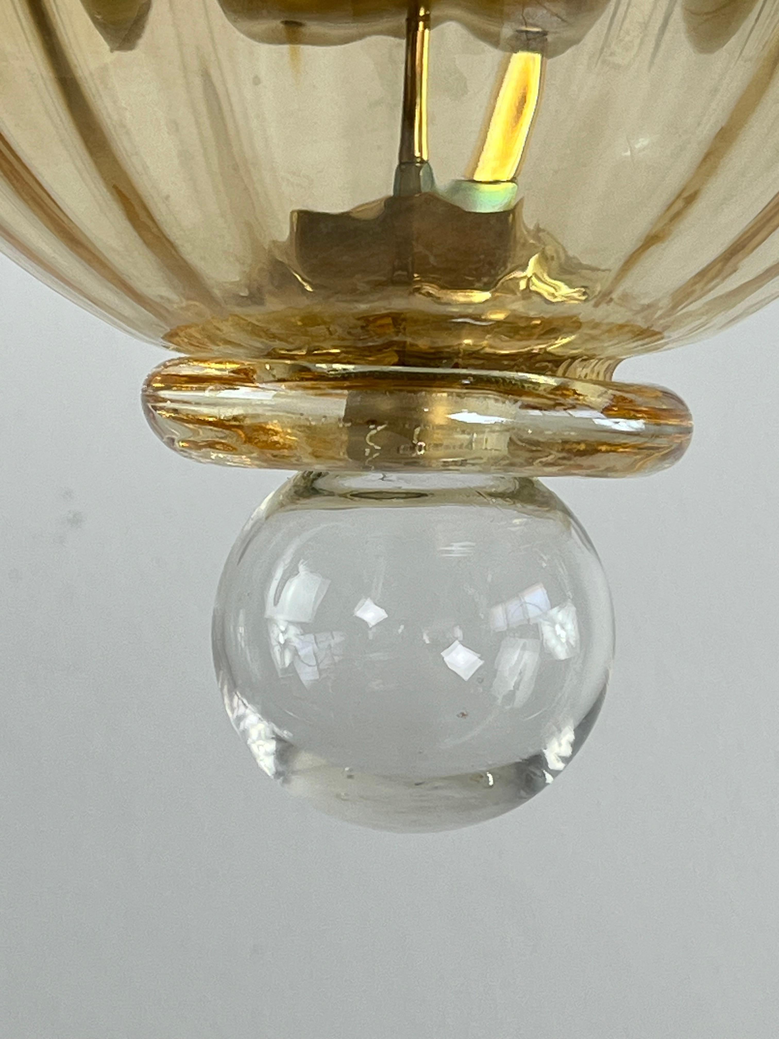 6-light Handmade Murano Glass Chandelier 
