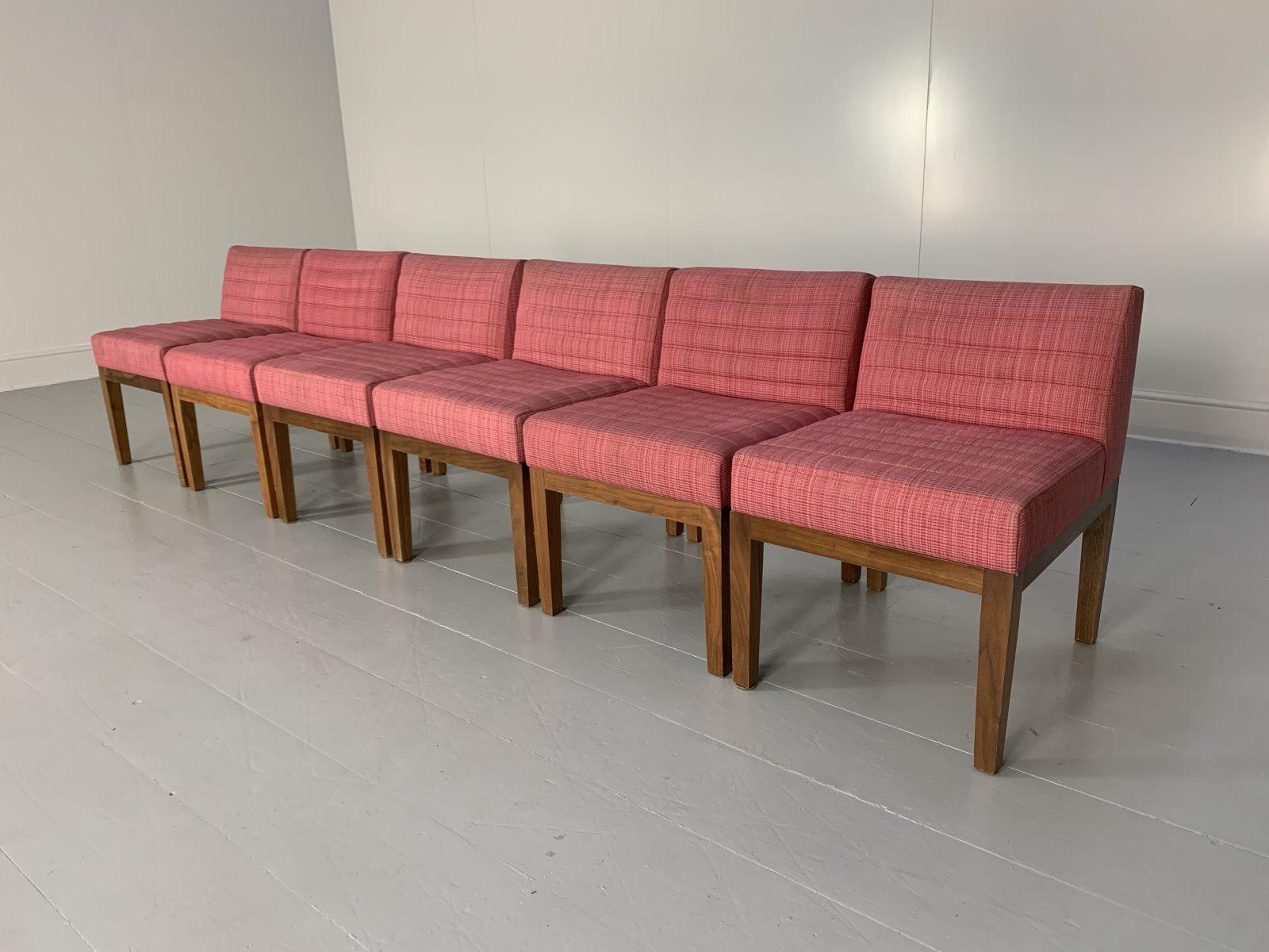 Hello Friends, and welcome to another unmissable offering from Lord Browns Furniture, the UK’s premier resource for fine Sofas and Chairs.

On offer on this occasion is a superb suite of 6 David Linley “Dice” Dining/Side Chairs, dressed in a