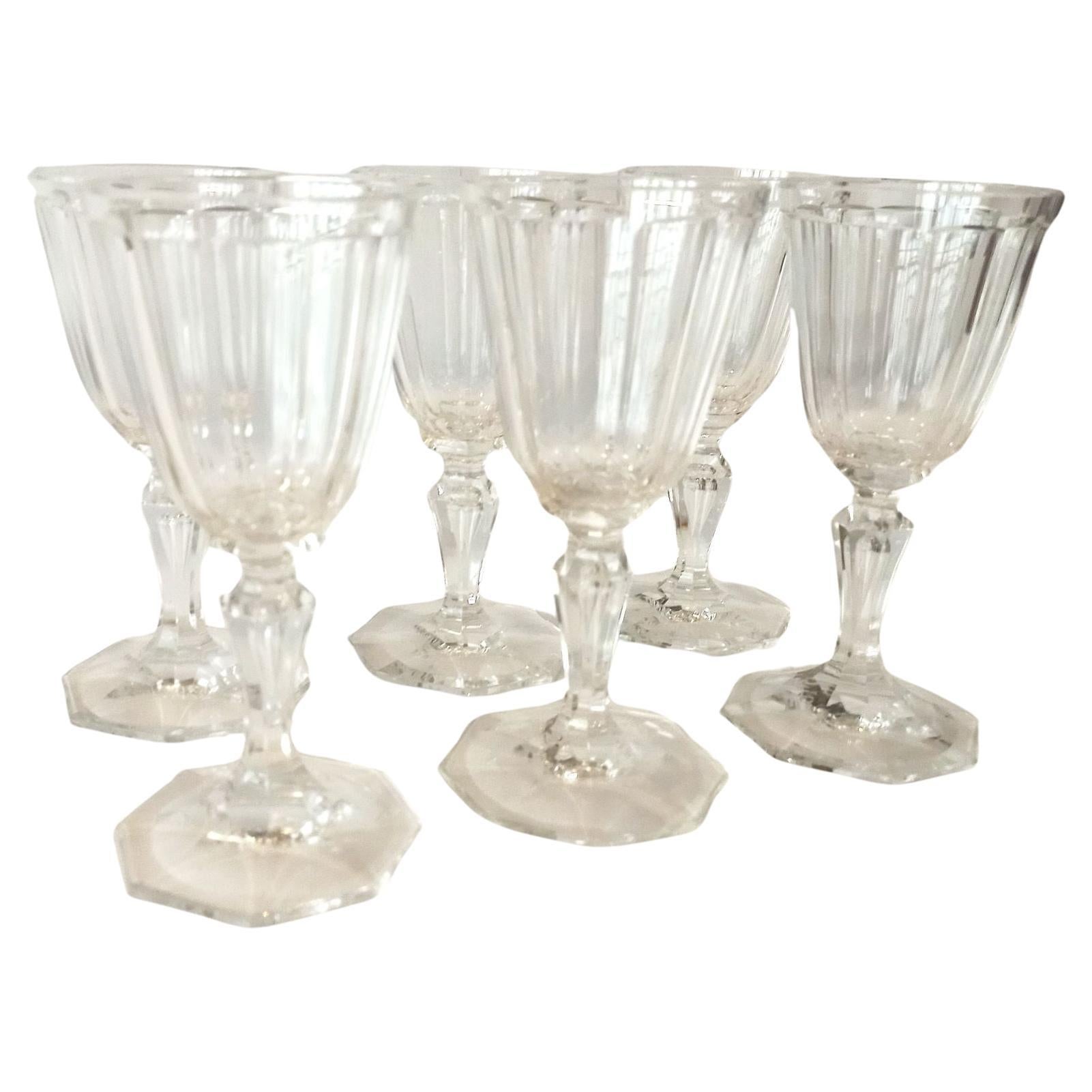6 Likörgläser Lobmeyr TS 98 Palais um 1900 (Geschliffenes Glas) im Angebot