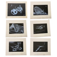 6 Lithographic Prints by Luigi Colani