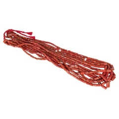6 Loose Cerasuolo Coral Beads Strands