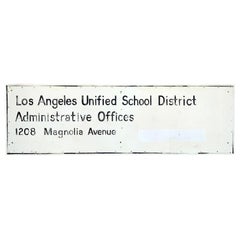 Los Angeles Unified School District Sign