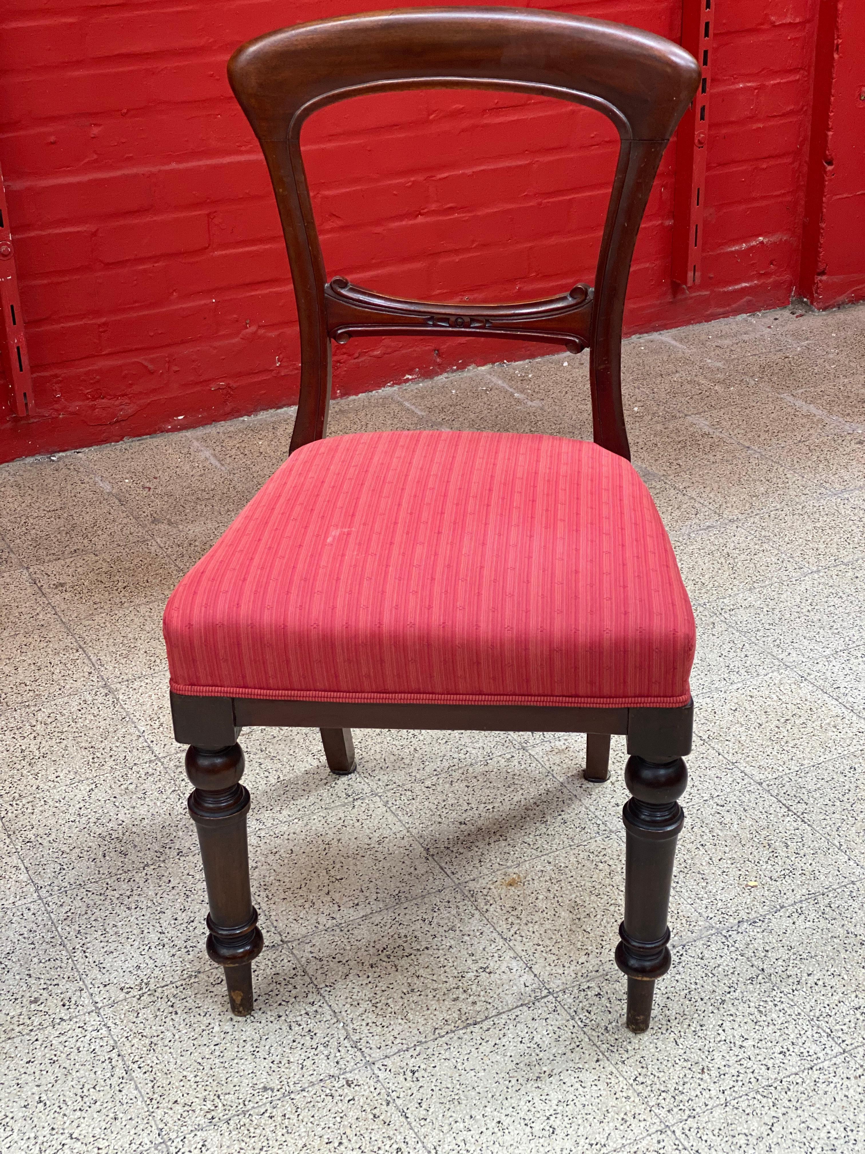 6 Louis Philippe Mahogany Chairs, circa 1830/1850 In Good Condition For Sale In Saint-Ouen, FR