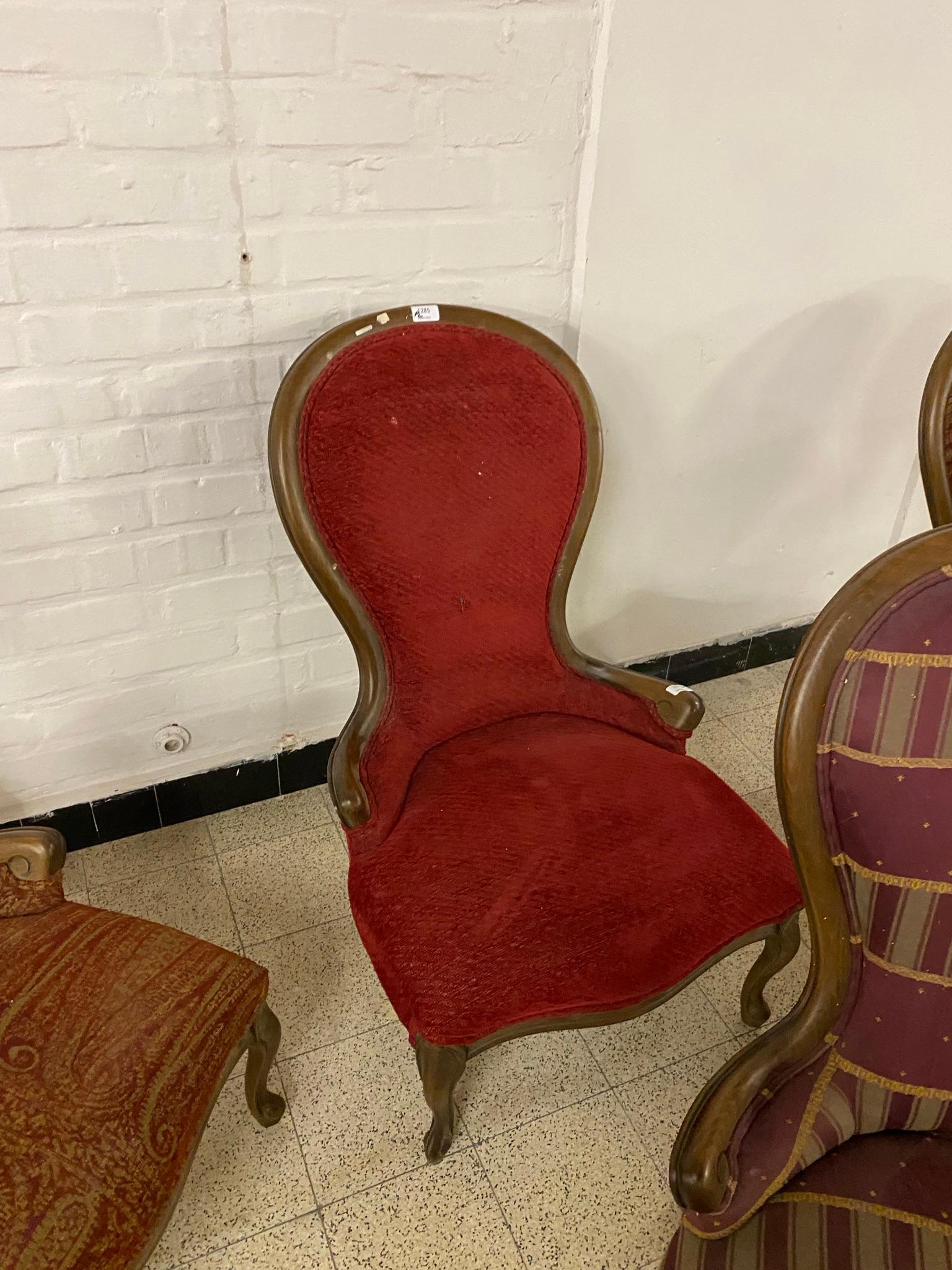 Beech 6 Louis Philippe Style Bergere Chairs, circa 1950 For Sale