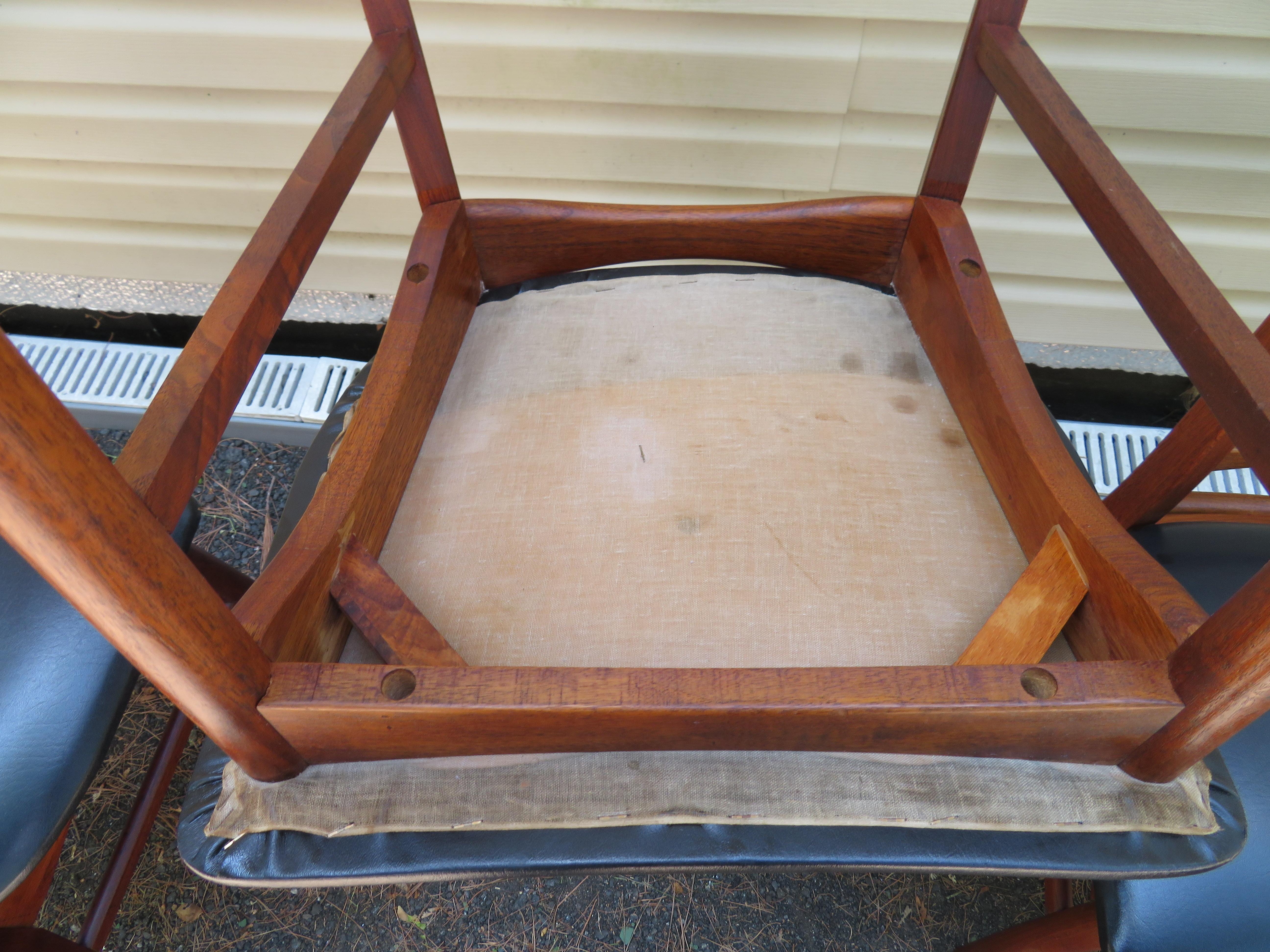 6 Lovely Niels Kofoed Style Teak Danish Modern Ladderback LIZ Chair 3