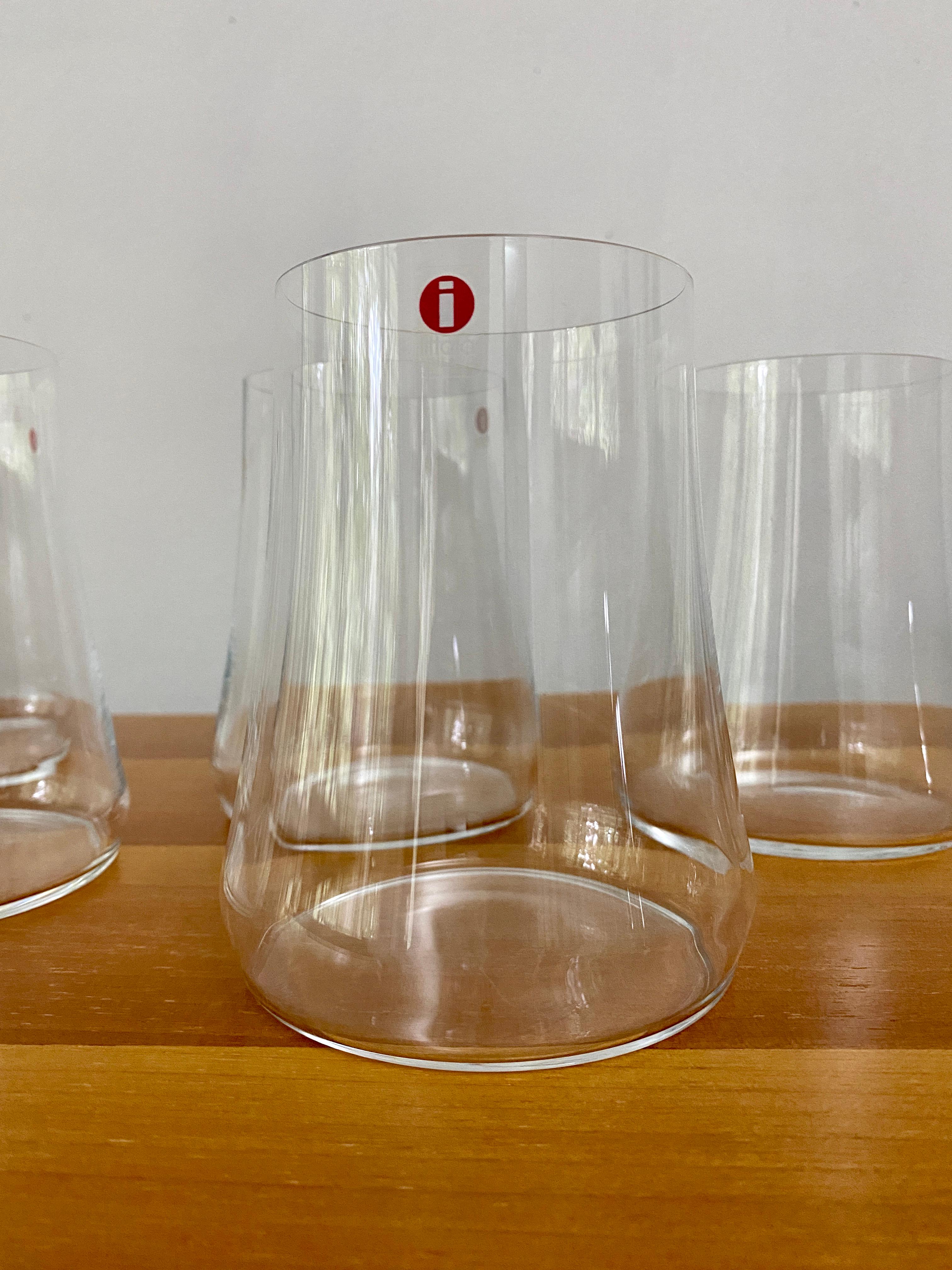 Postmoderne 6 verres longs de 4 1/2 pouces de haut Marc Newson pour Iittala en vente