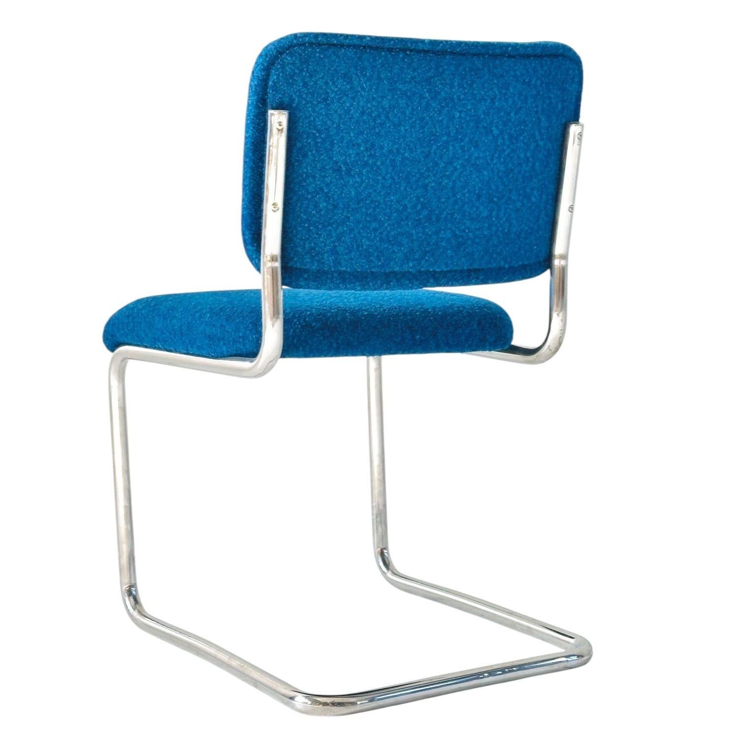 8 Marcel Breuer Cesca Beistell-/Esszimmerstühle aus schwarzem Leder/Wildleder für Knoll, 1980 im Angebot 1