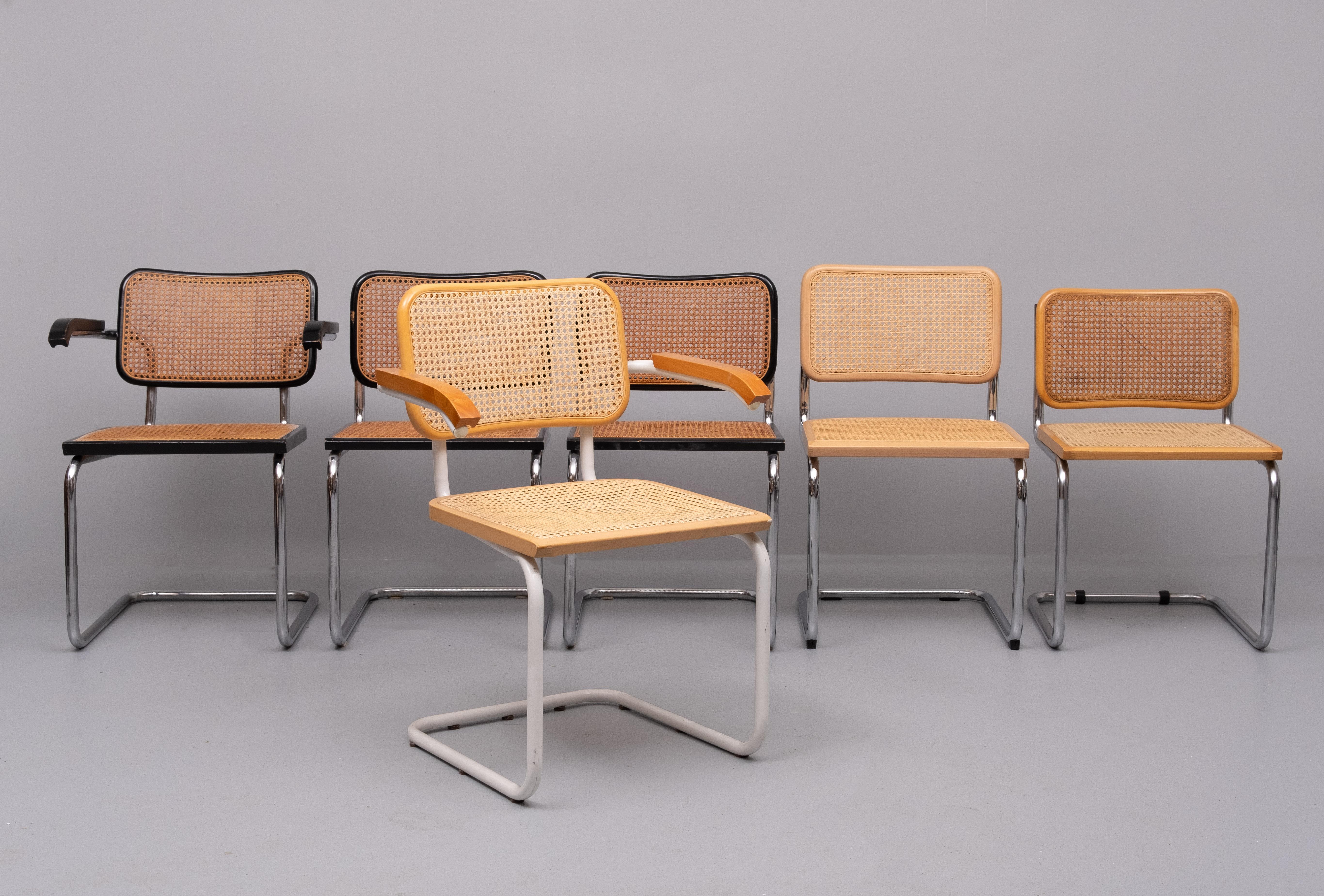6 Marcel Breuer  chairs 1970s  For Sale 3
