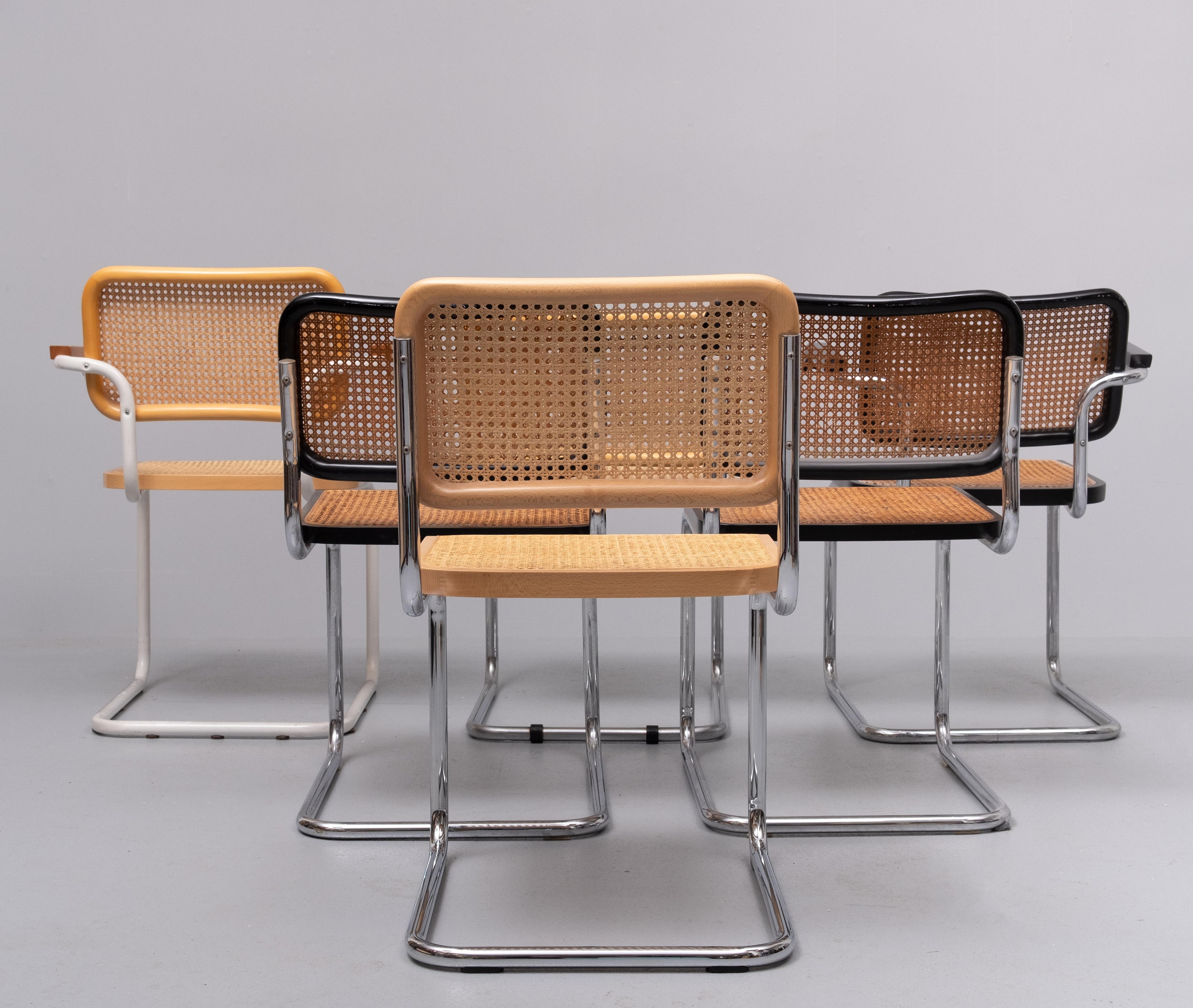 6 Marcel Breuer  chairs 1970s  For Sale 5