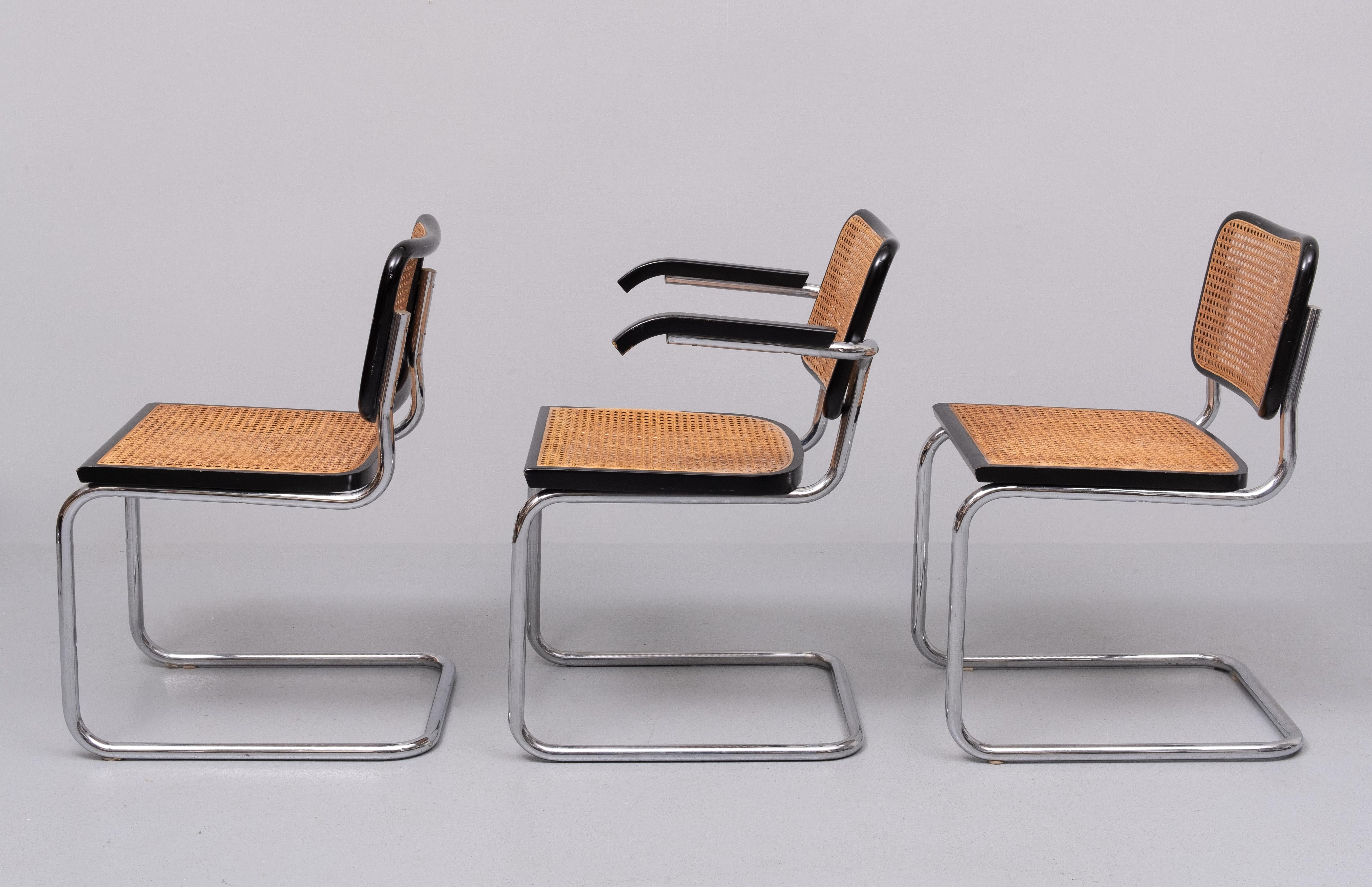 Late 20th Century 6 Marcel Breuer  chairs 1970s 