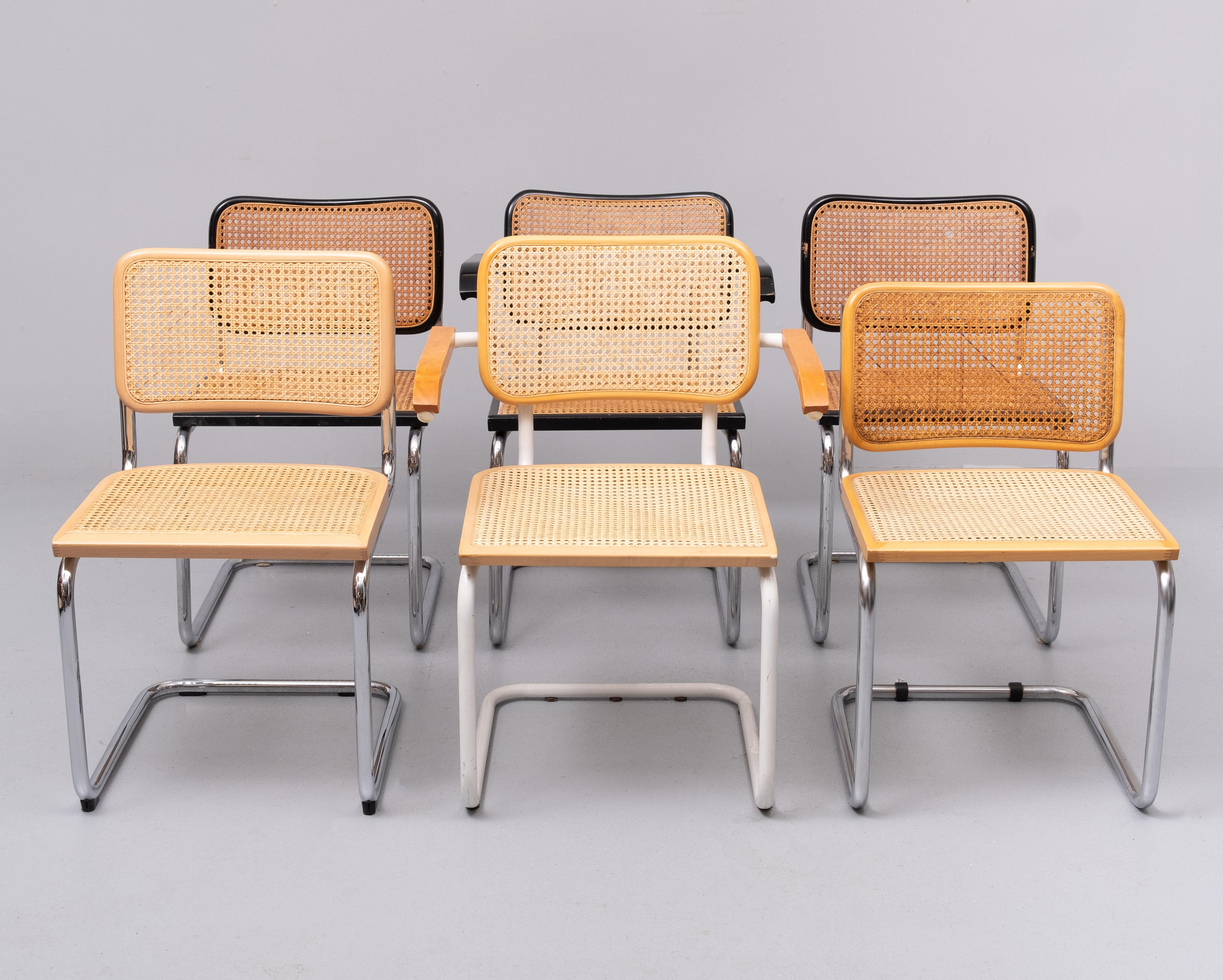 6 Marcel Breuer  chairs 1970s  For Sale 1