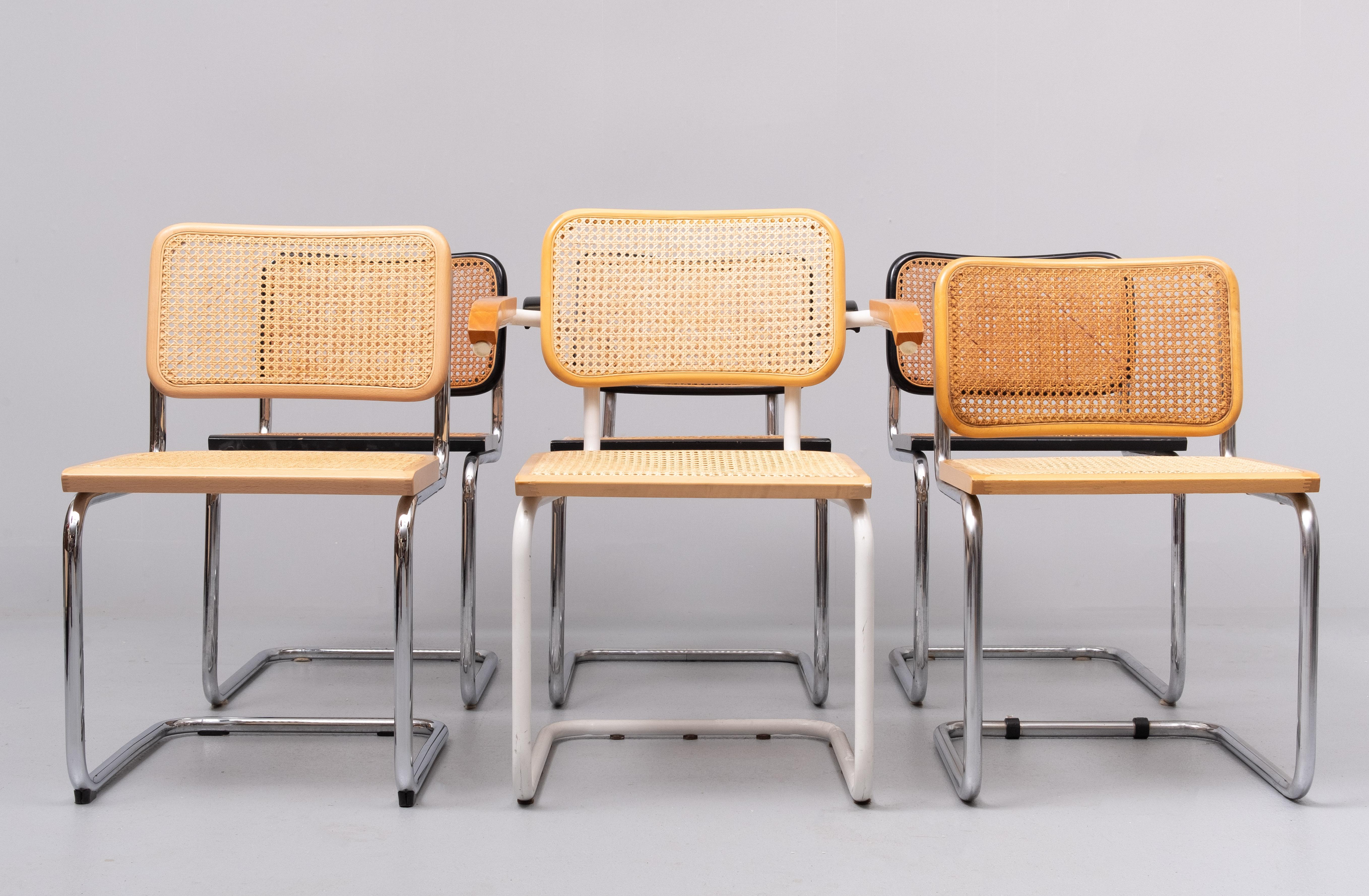 6 Marcel Breuer  chairs 1970s  For Sale 2