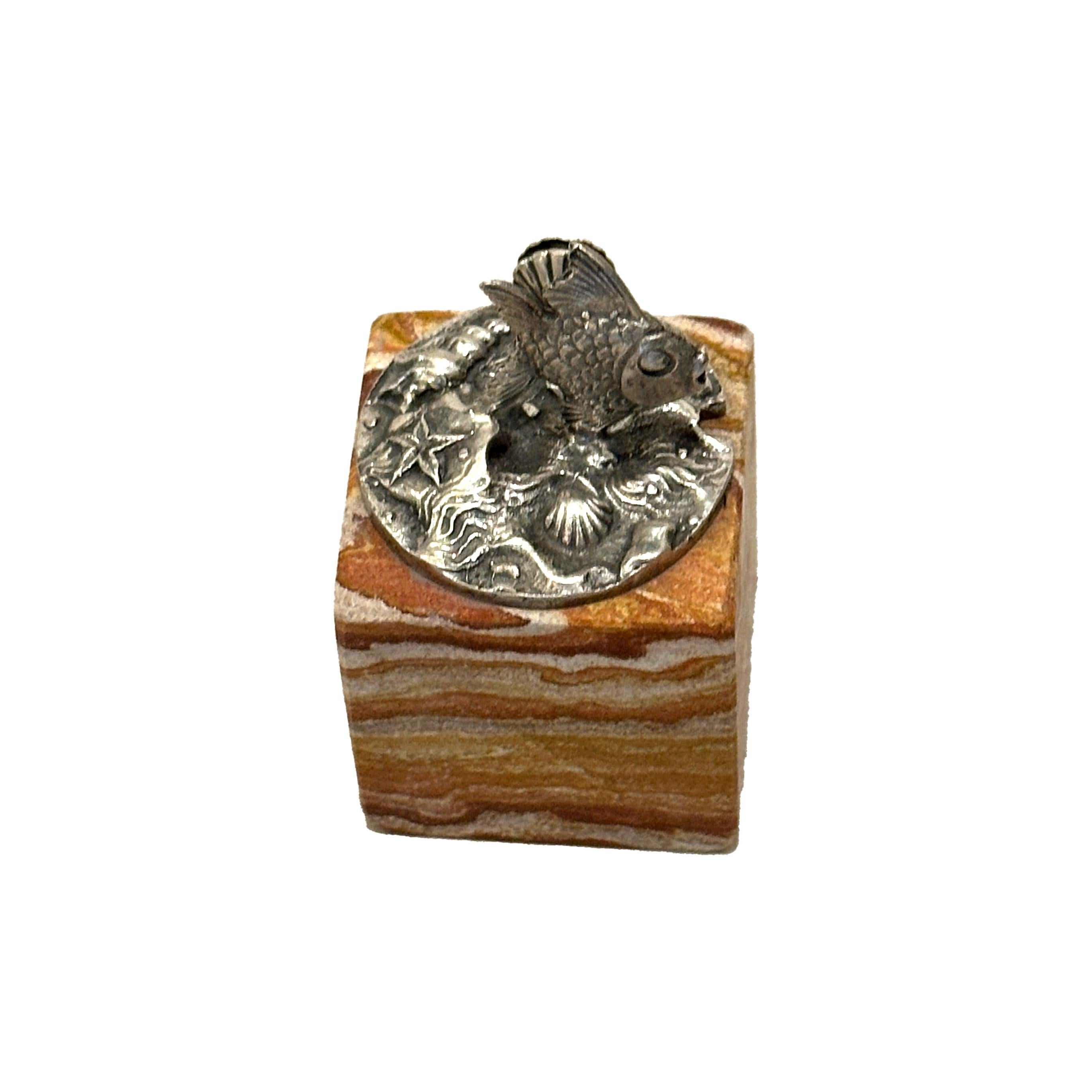 Buccellati six menu-holders sterling silver Ocean-themed For Sale 5