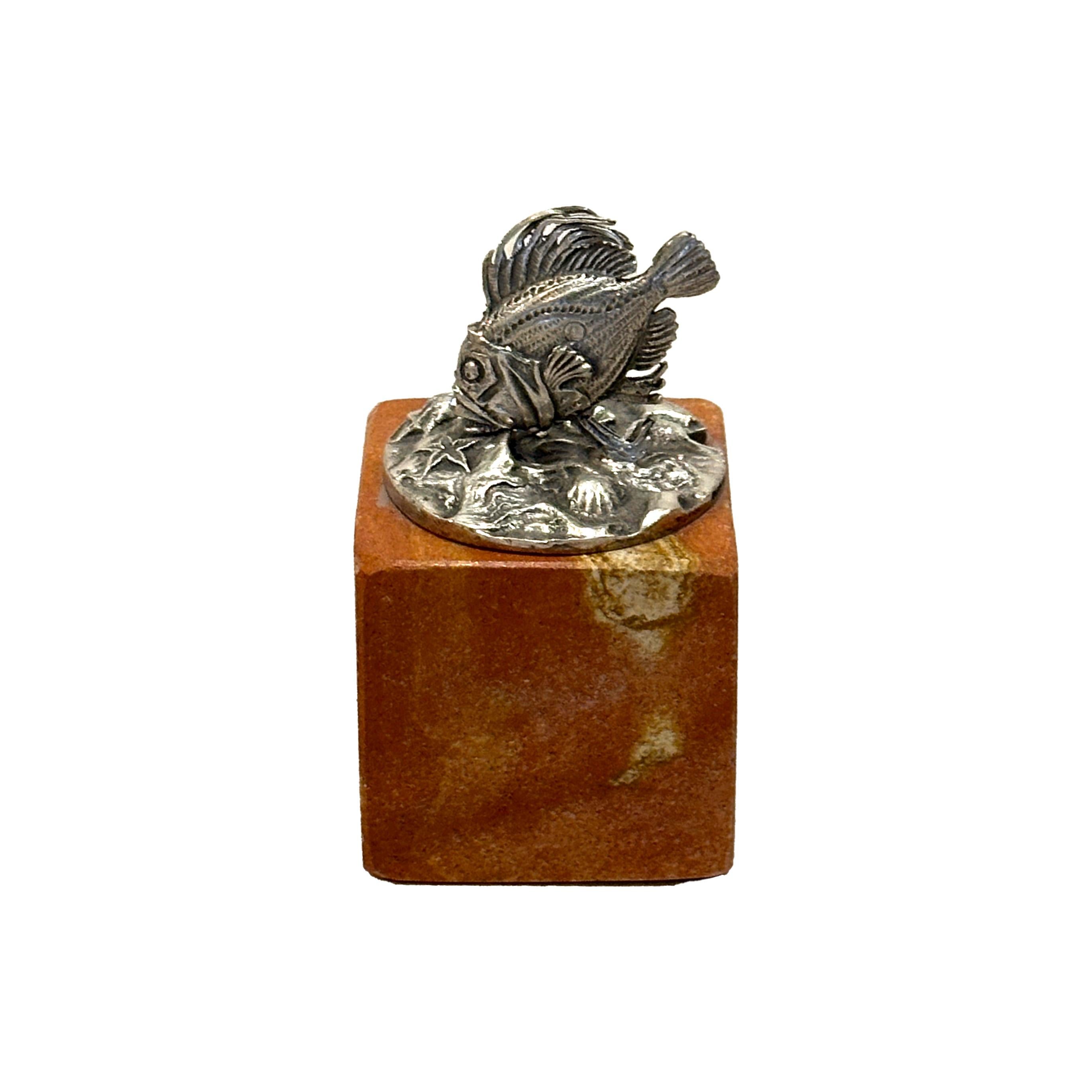 Buccellati six menu-holders sterling silver Ocean-themed For Sale 7
