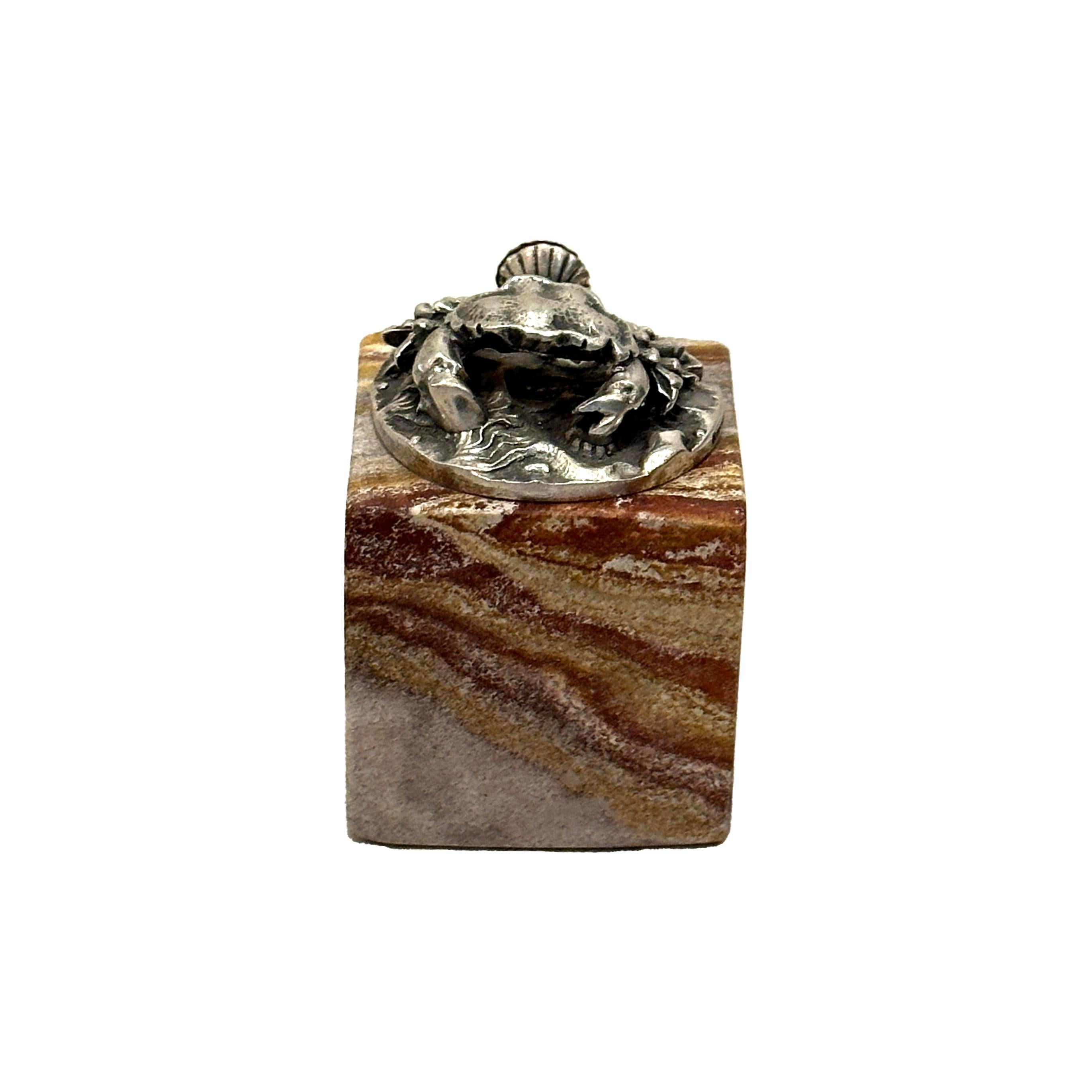 Buccellati six menu-holders sterling silver Ocean-themed For Sale 2