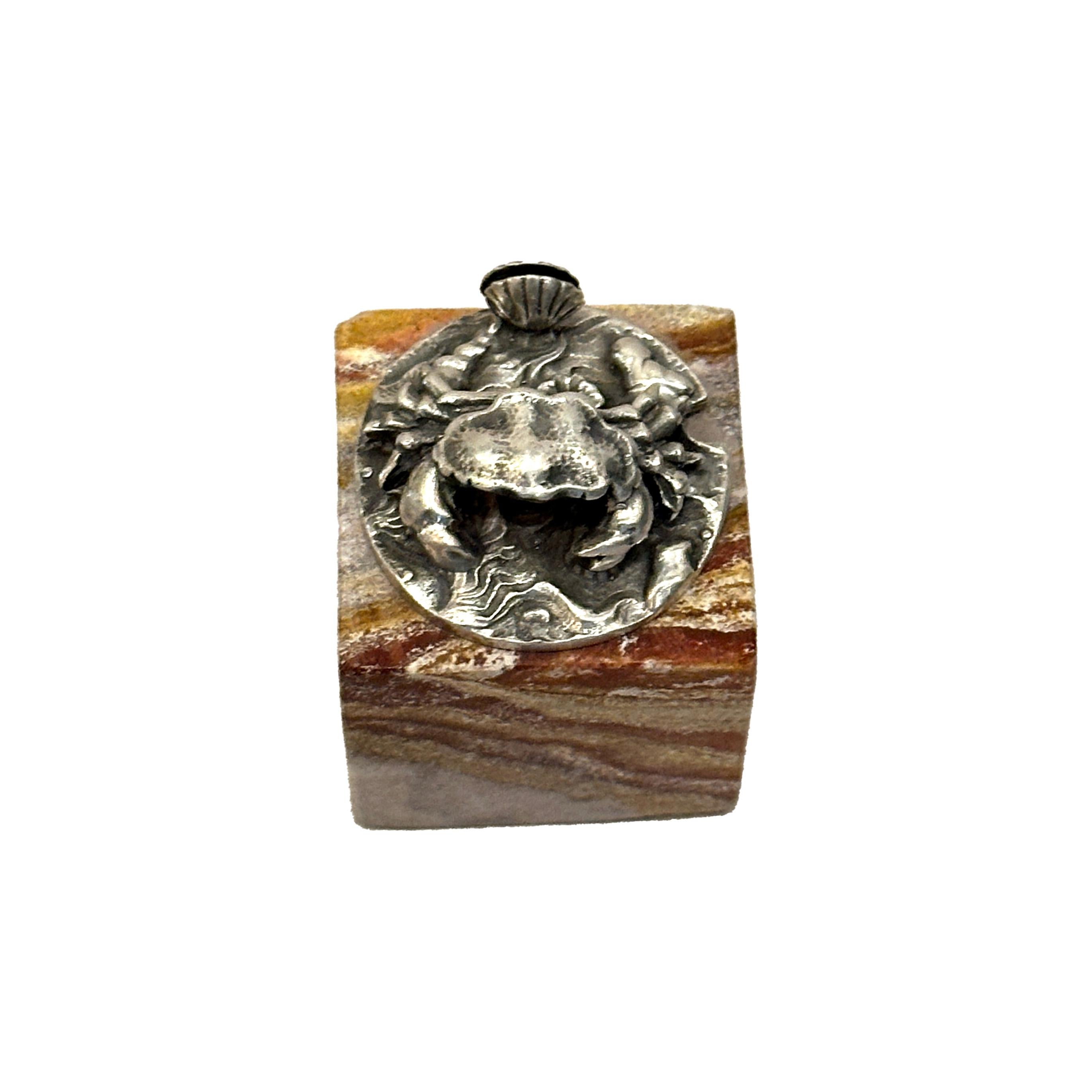 Buccellati six menu-holders sterling silver Ocean-themed For Sale 3