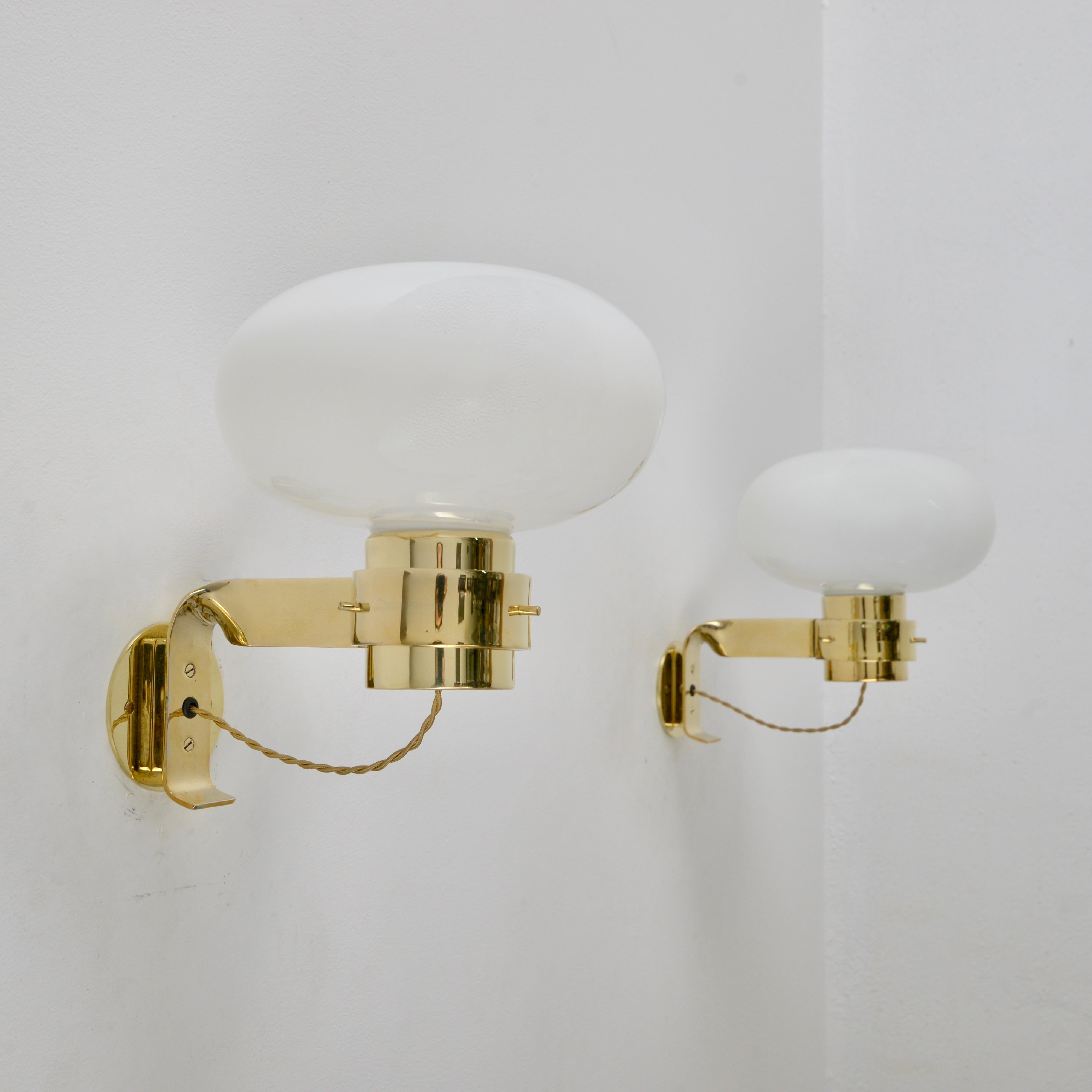 Mid-Century Modern Pair of Martinelli Luce Sconces