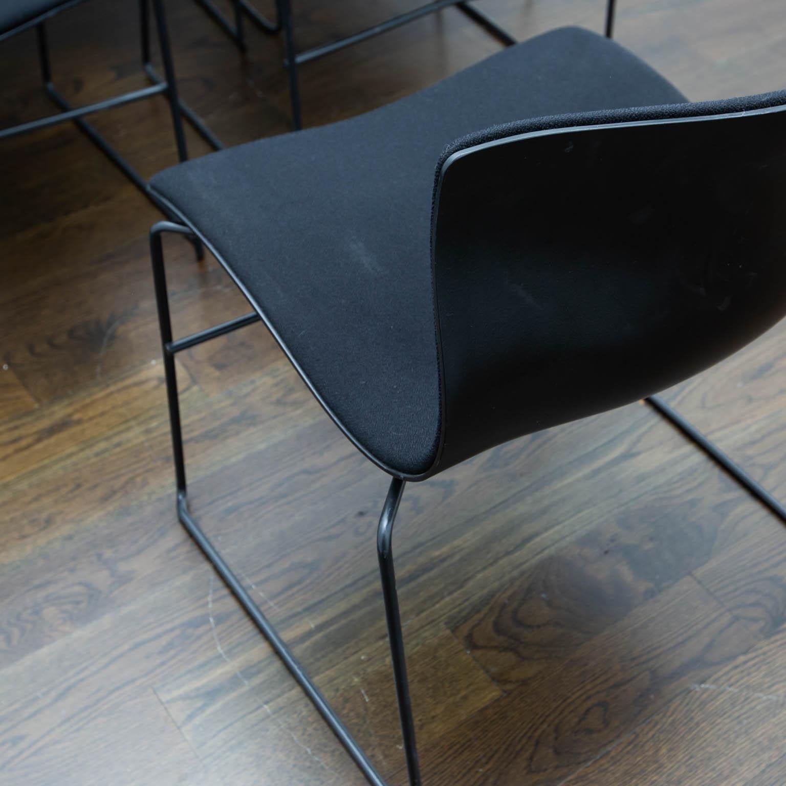 Steel 6 Massimo Vignelli Handkerchief Dining Chairs by Knoll
