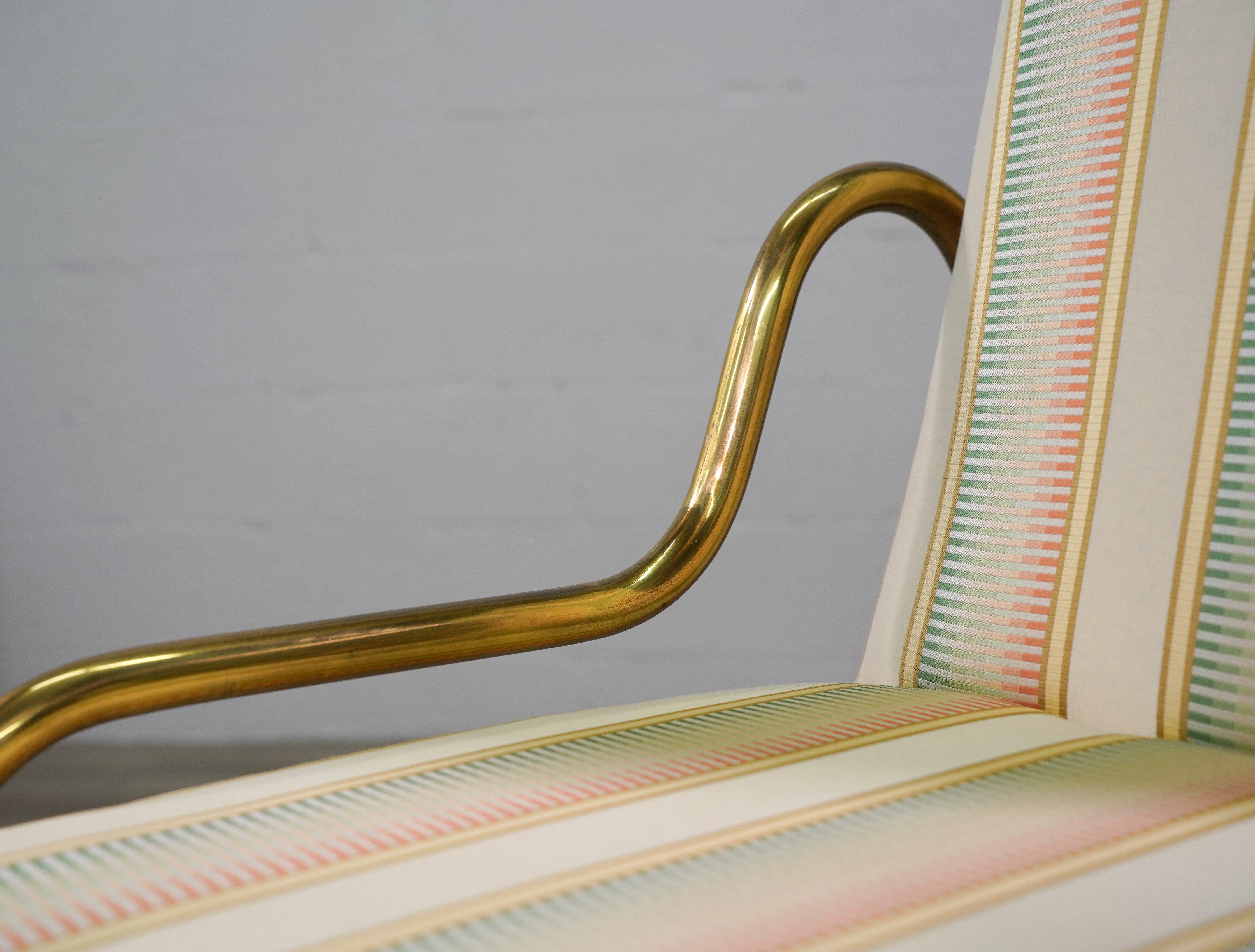 6 Mastercraft Brass Dining Chairs, Set of Six en venta 4