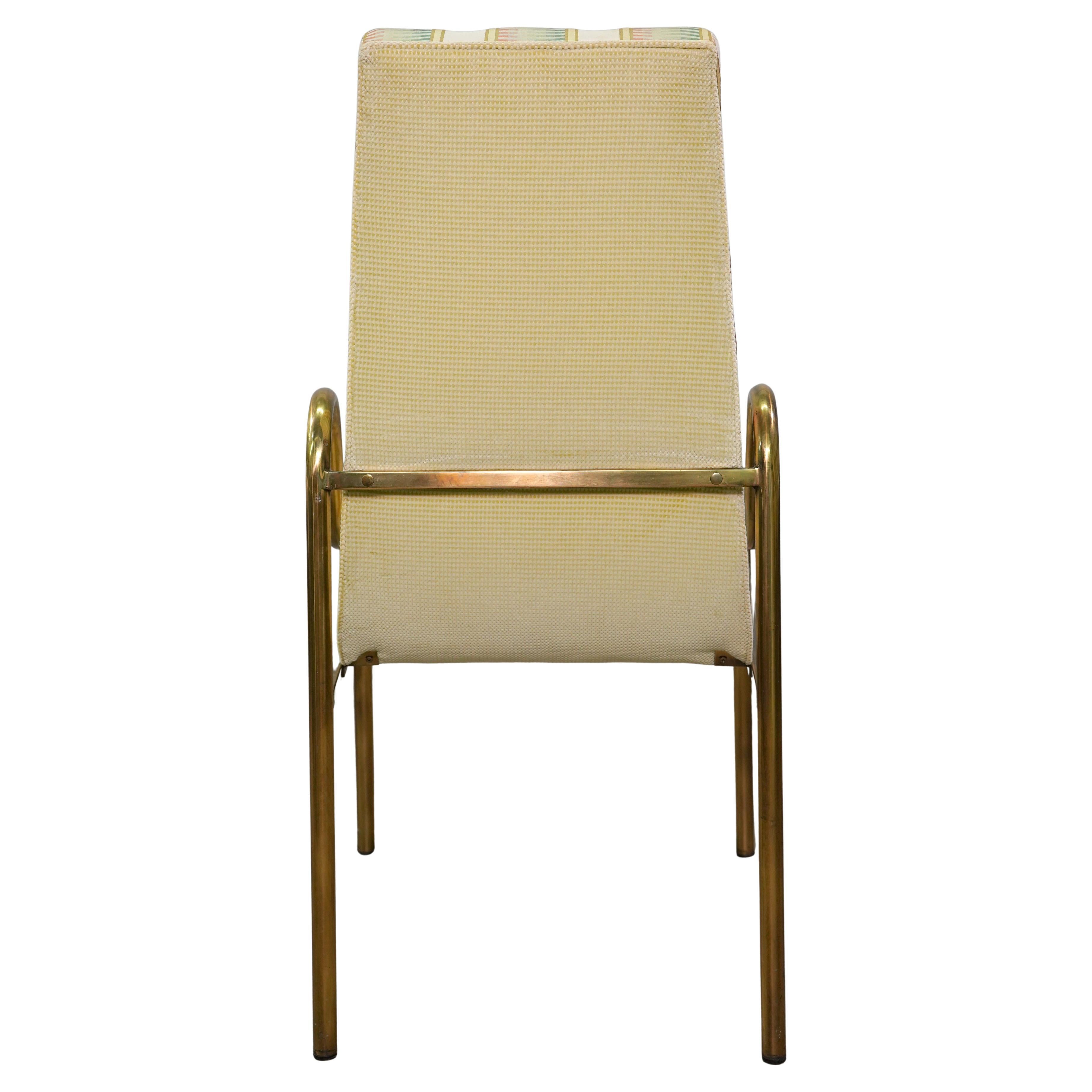 6 Mastercraft Brass Dining Chairs, Set of Six finales del siglo XX en venta