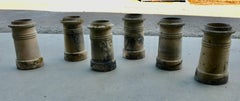 6 Matching Victorian Chimney Pots   6 Well used and well weathered