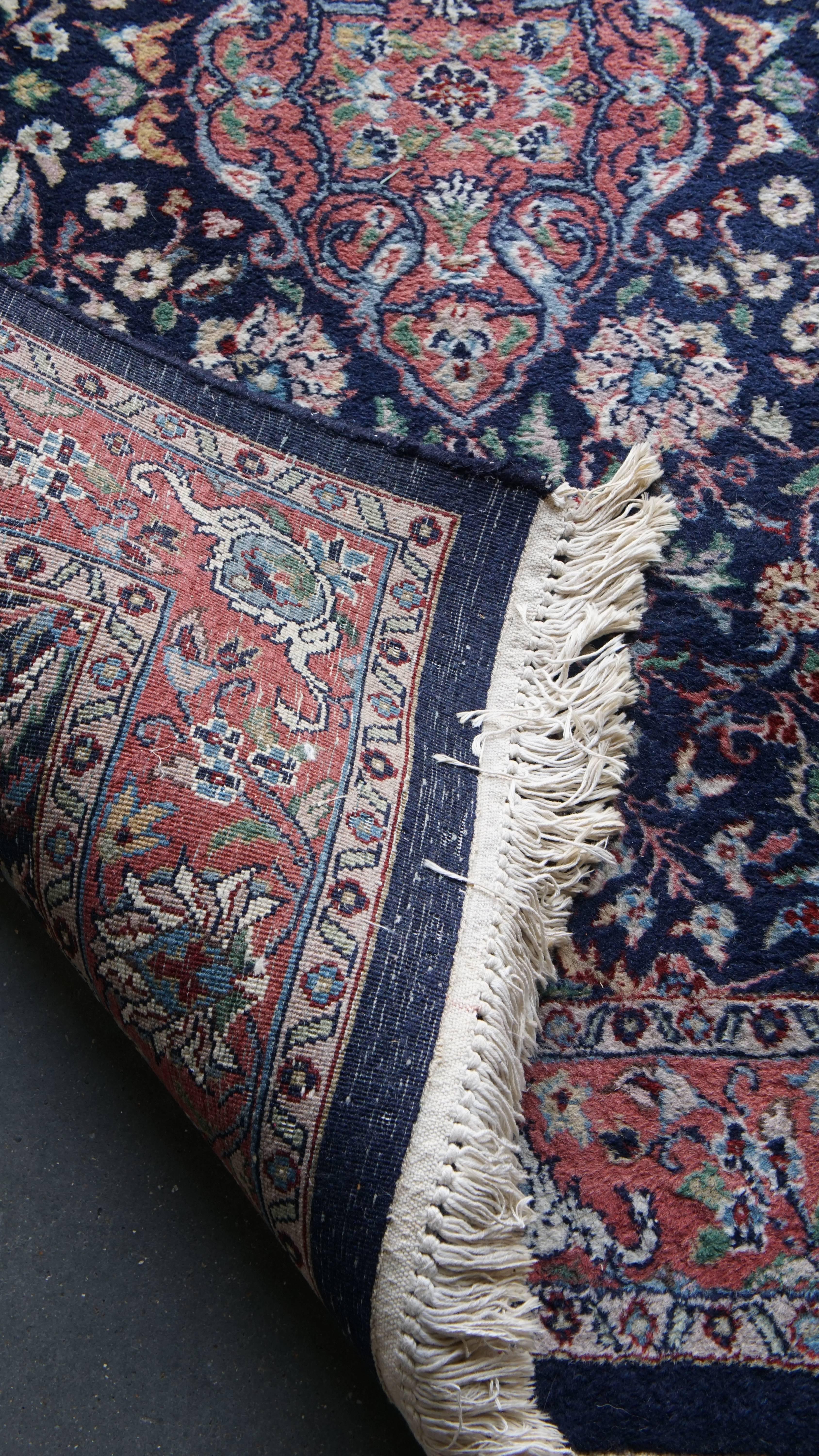 6-Meter Long Vintage Runner in Blue For Sale 3