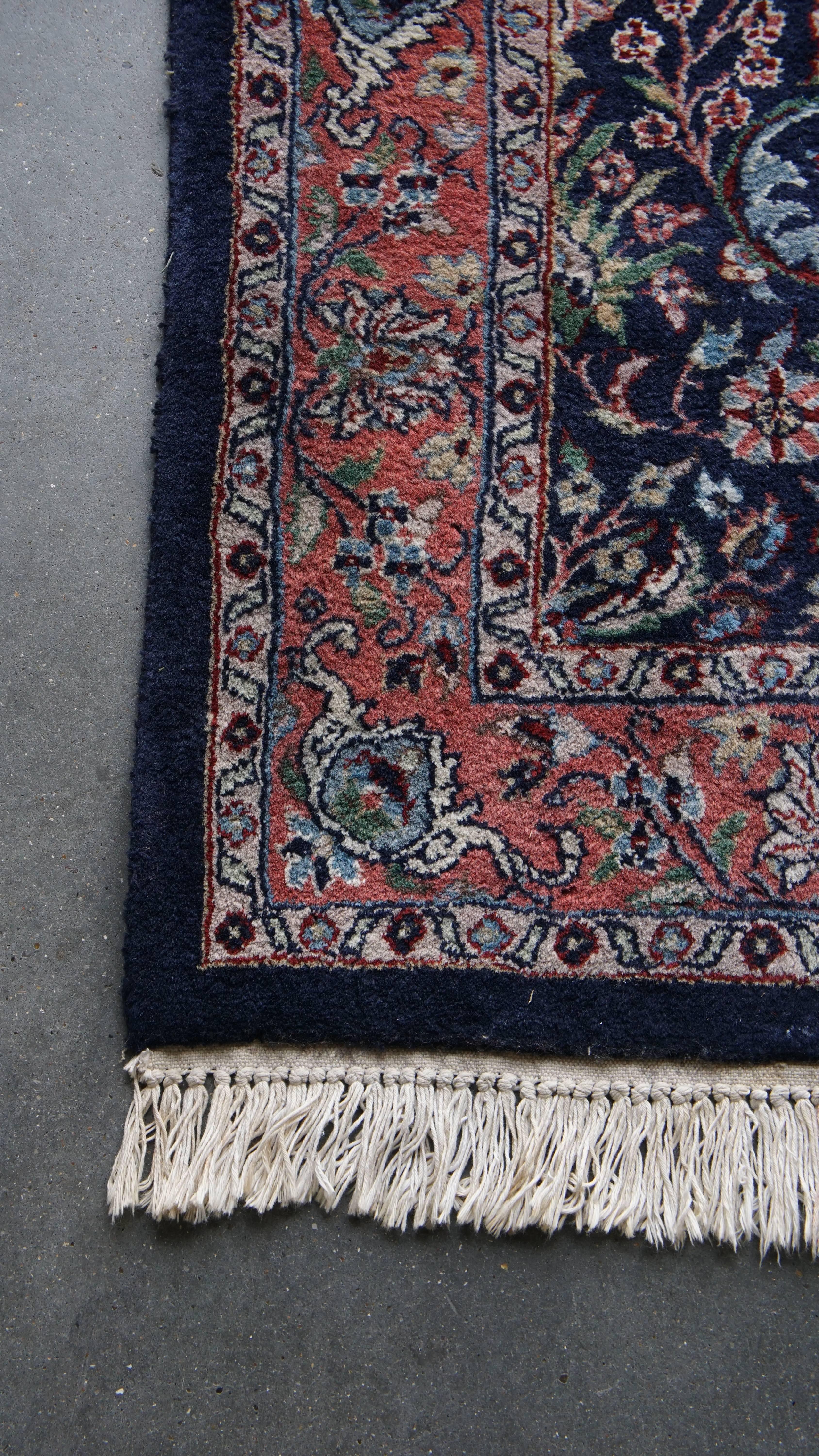 6-Meter Long Vintage Runner in Blue For Sale 1