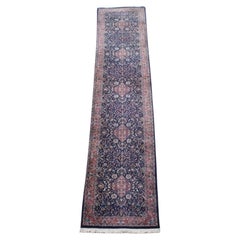 6-Meter Langer langer Vintage-Läufer in Blau