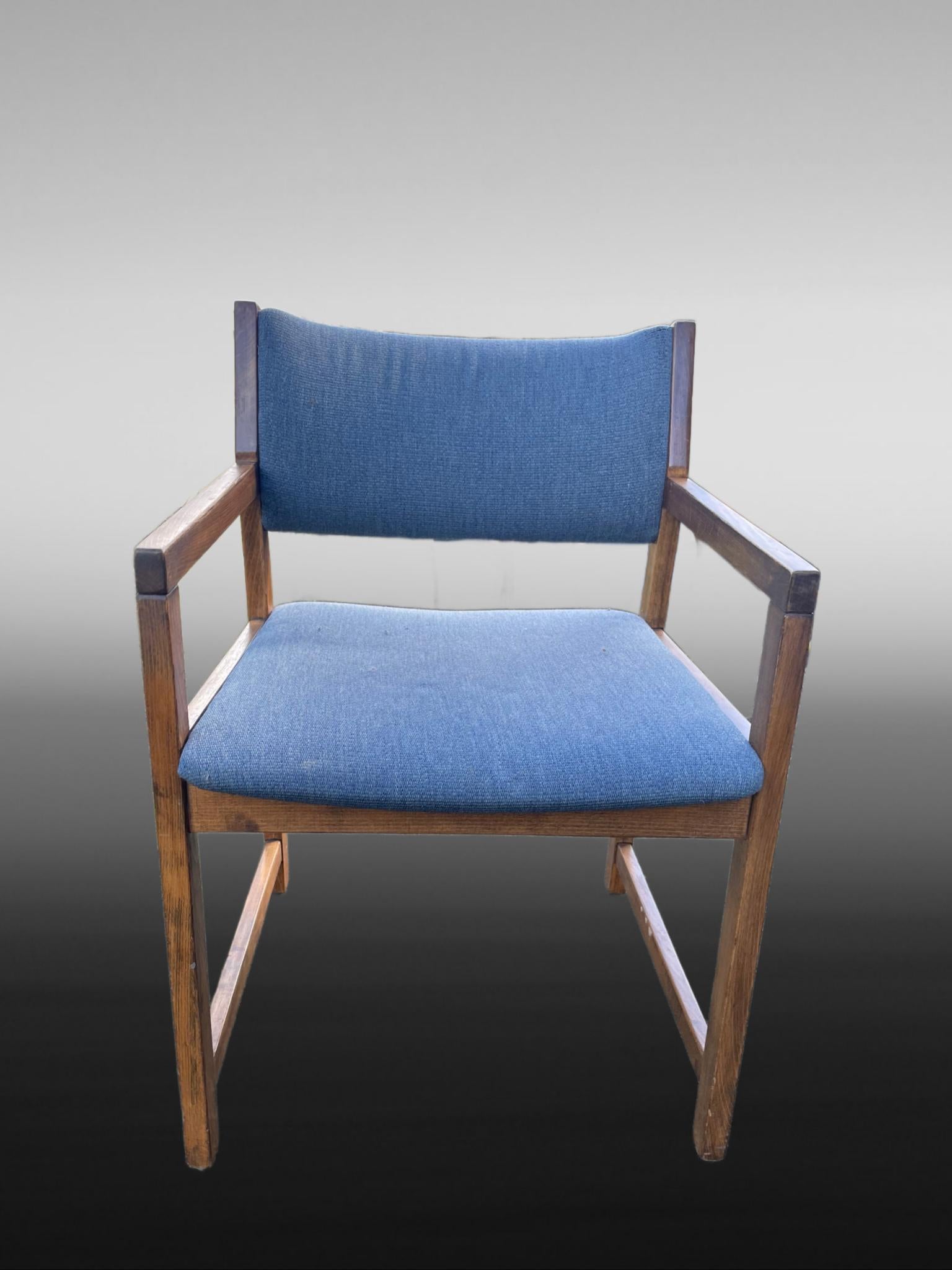 Mid-Century moderno 6 Sedie da pranzo danesi di metà secolo in Beeche di Slagelse Møbelværk in vendita