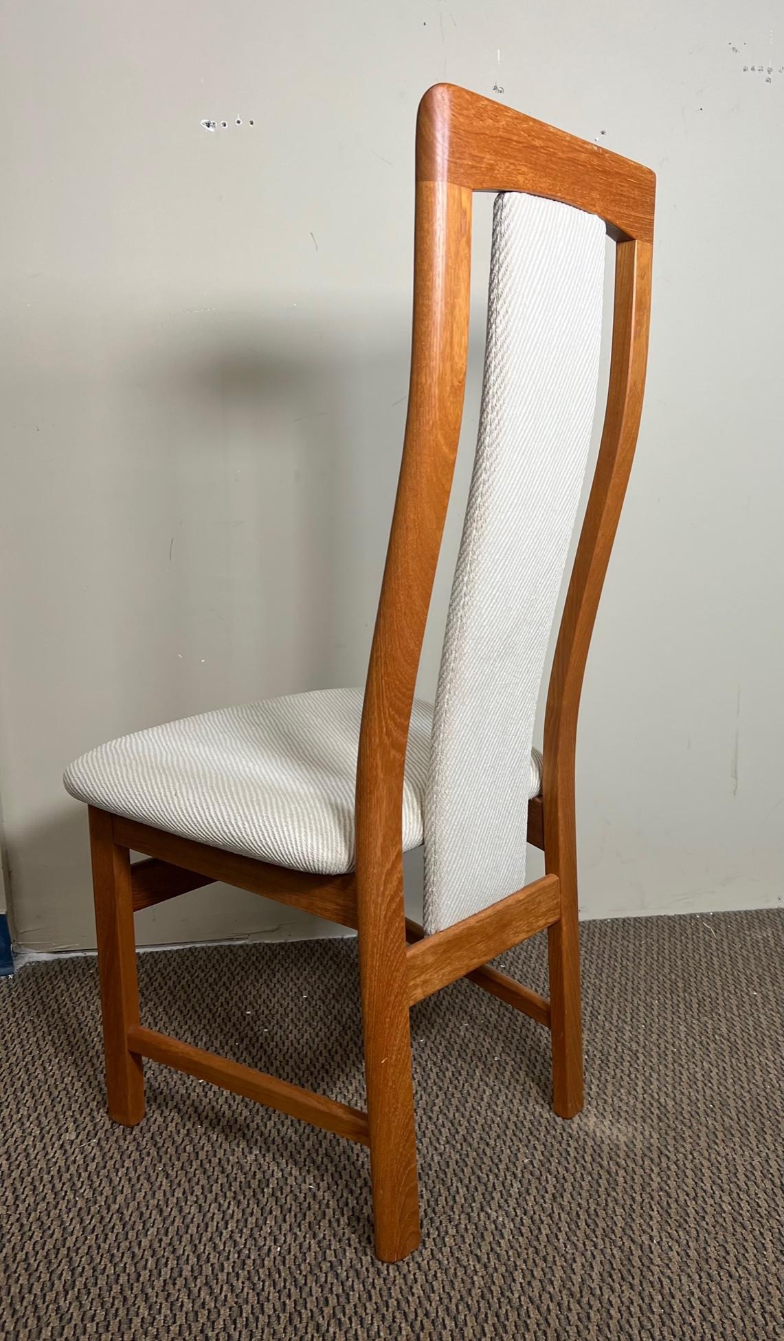 Canadian 6 Midcentury Danish Modern Teak Dining Chairs by Nordic Furniture Markdale