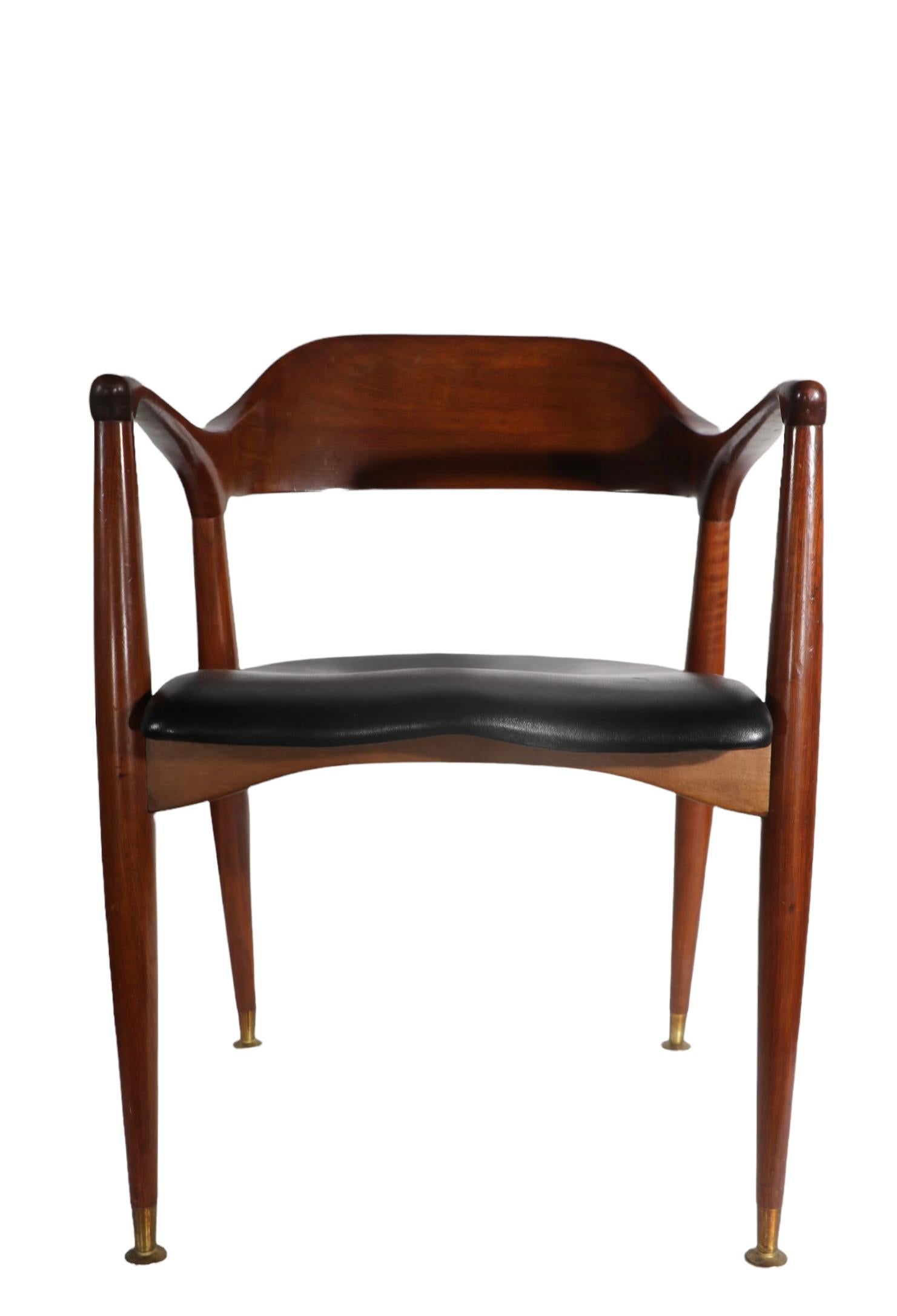 6 Mid Century Dining Arm Chairs by Jack Van der Molen for Jamestown Furniture 9