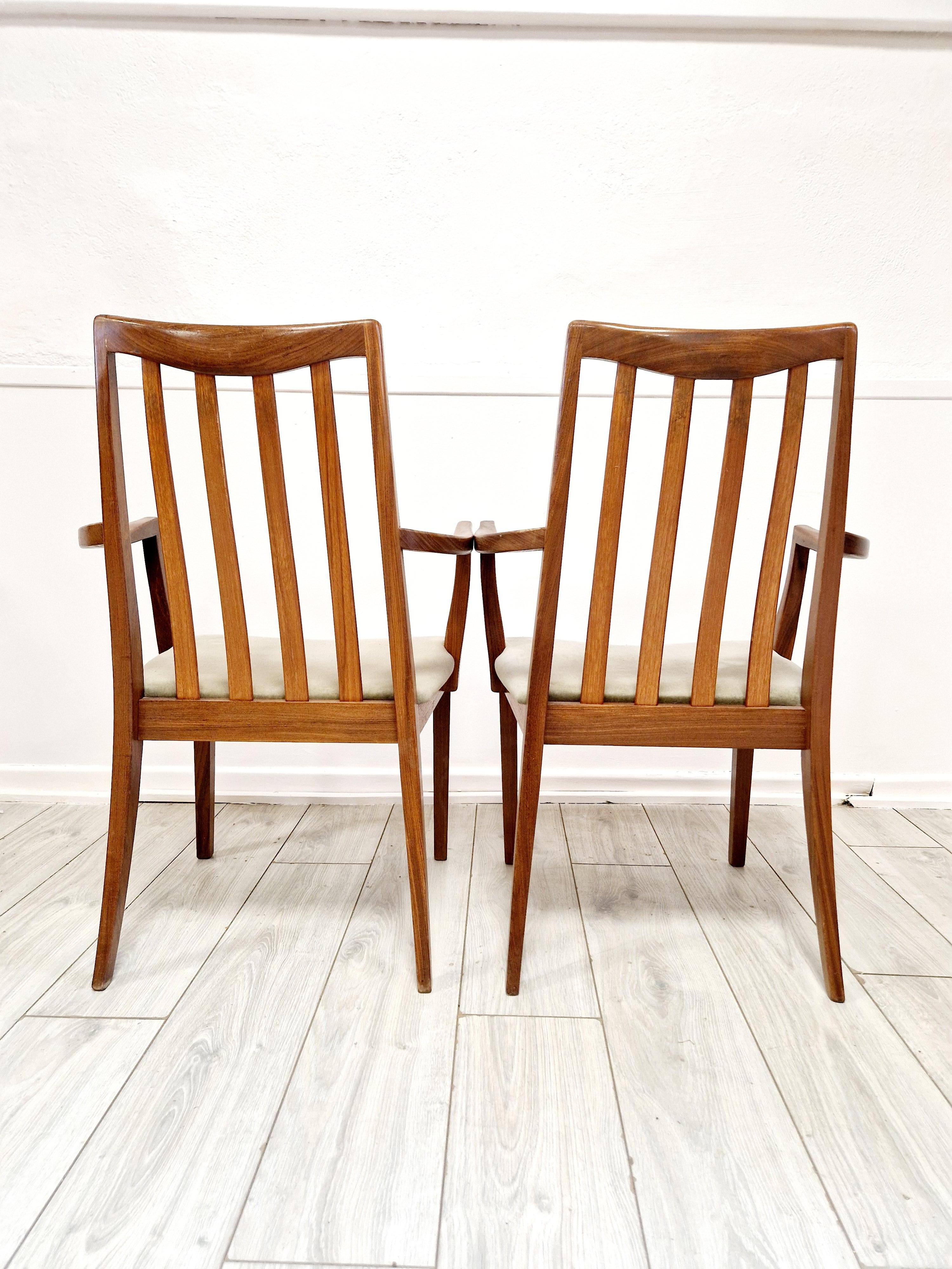 6 Mid Century G-Plan Teak Esszimmerstühle im Angebot 3