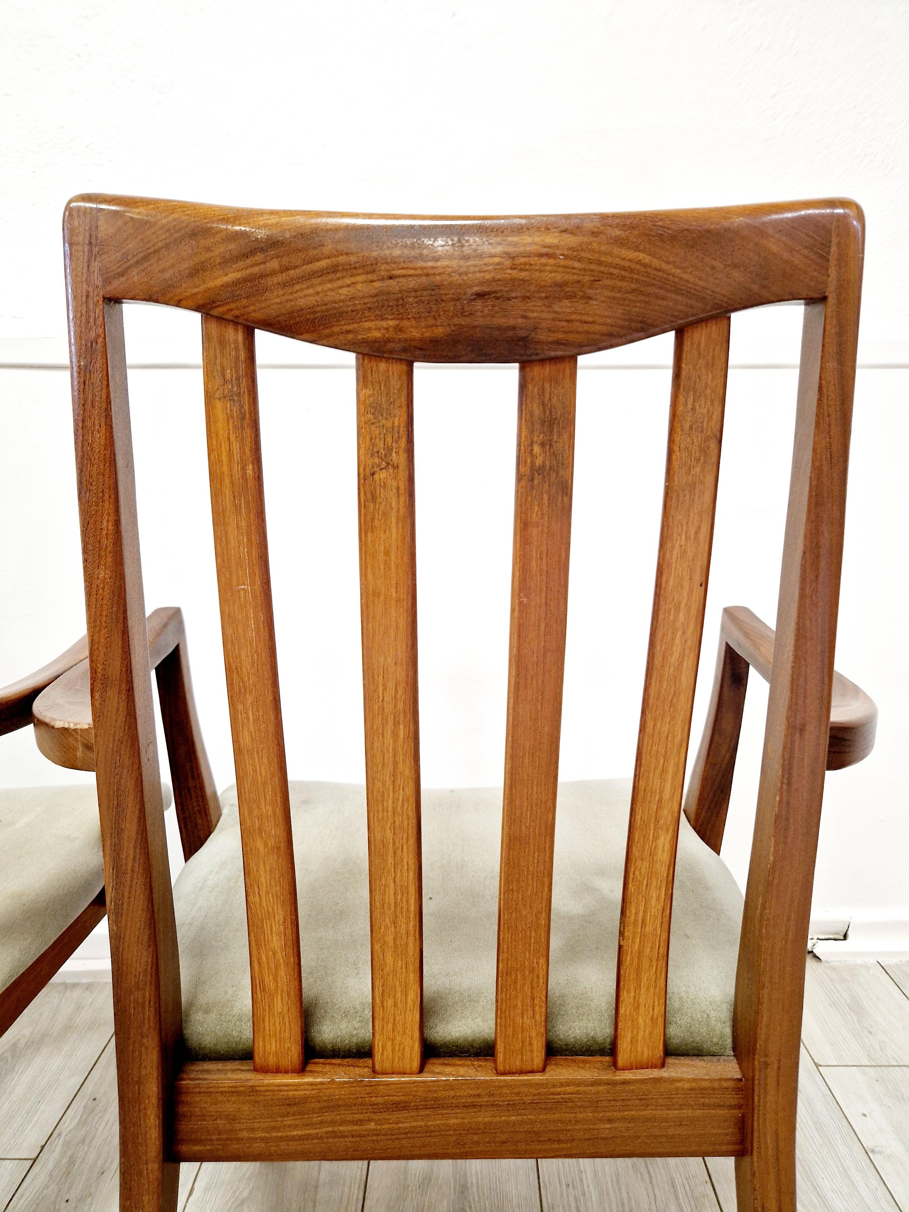 6 Mid Century G-Plan Teak Esszimmerstühle im Angebot 4