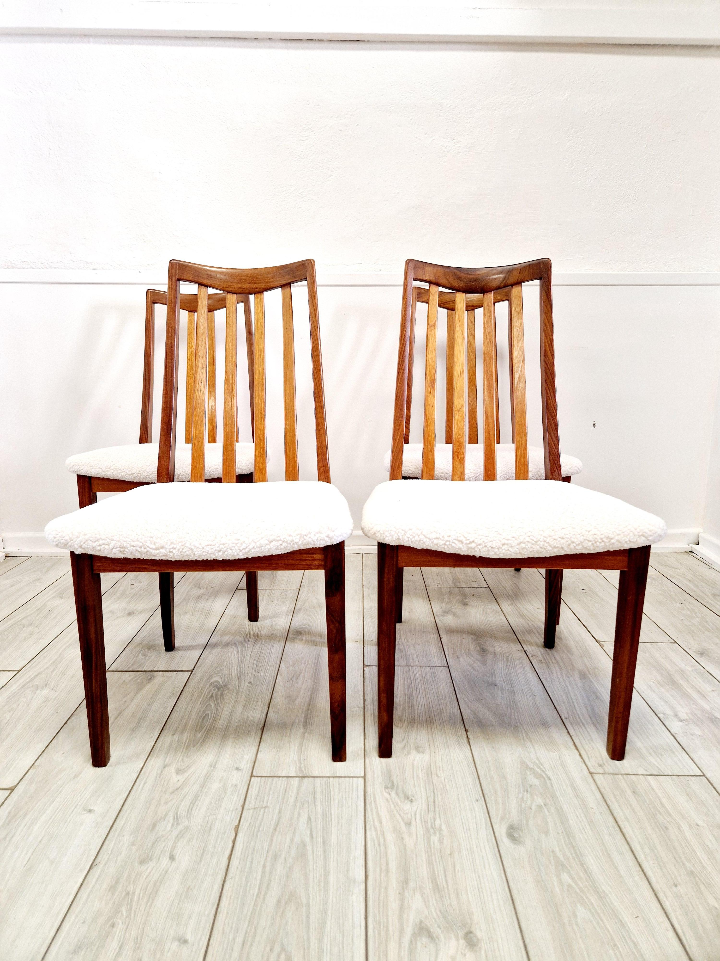 6 Mid Century G-Plan Teak Dining Chairs im Angebot 4