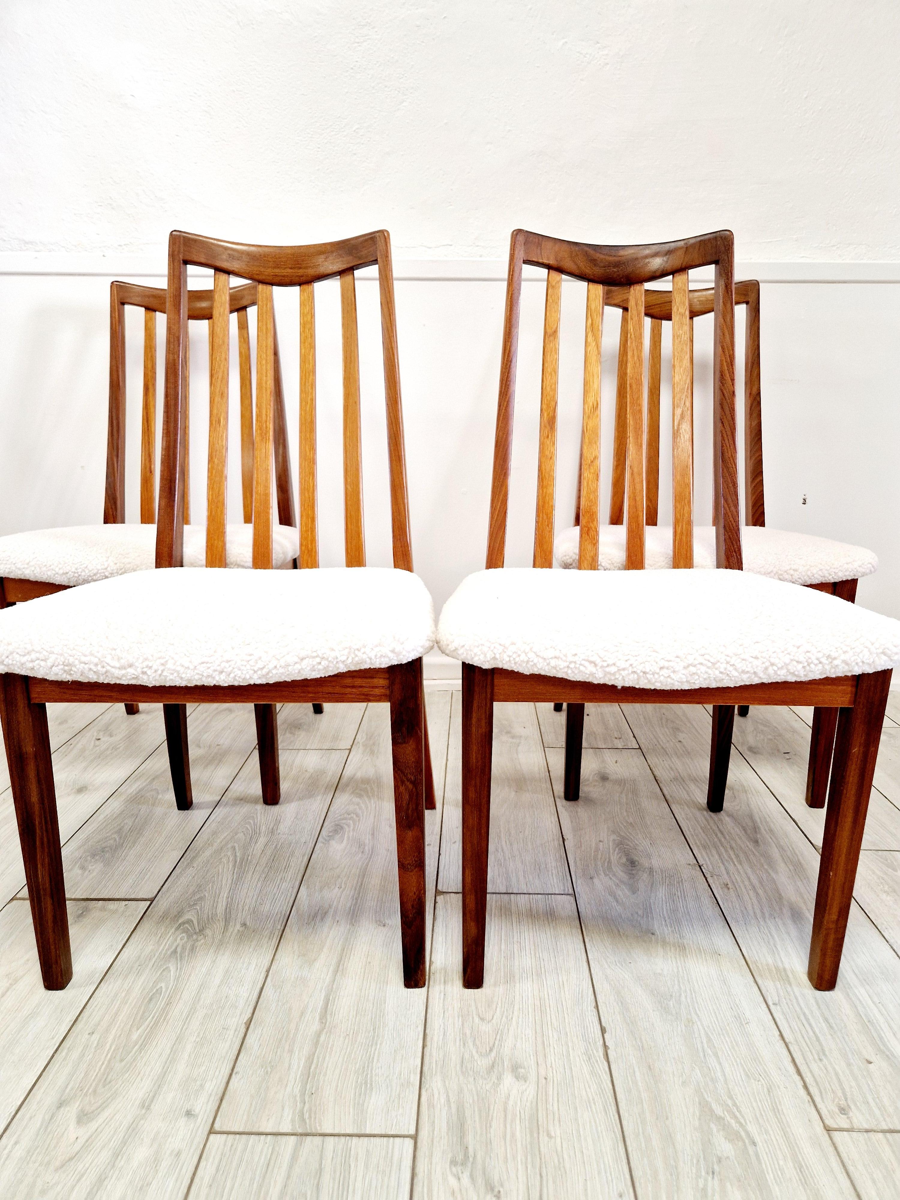 6 Mid Century G-Plan Teak Dining Chairs im Angebot 7
