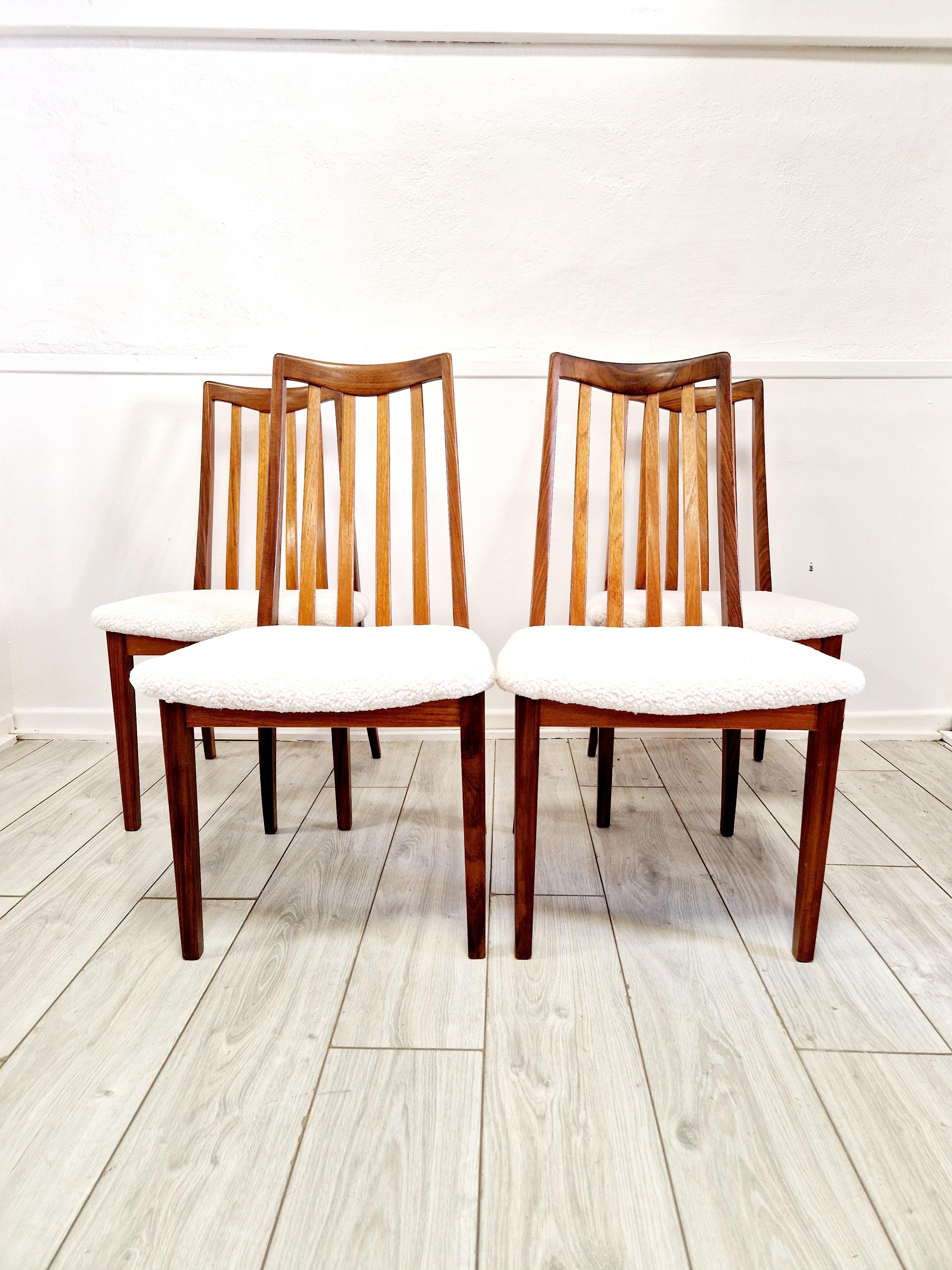 6 Mid Century G-Plan Teak Dining Chairs im Angebot 11