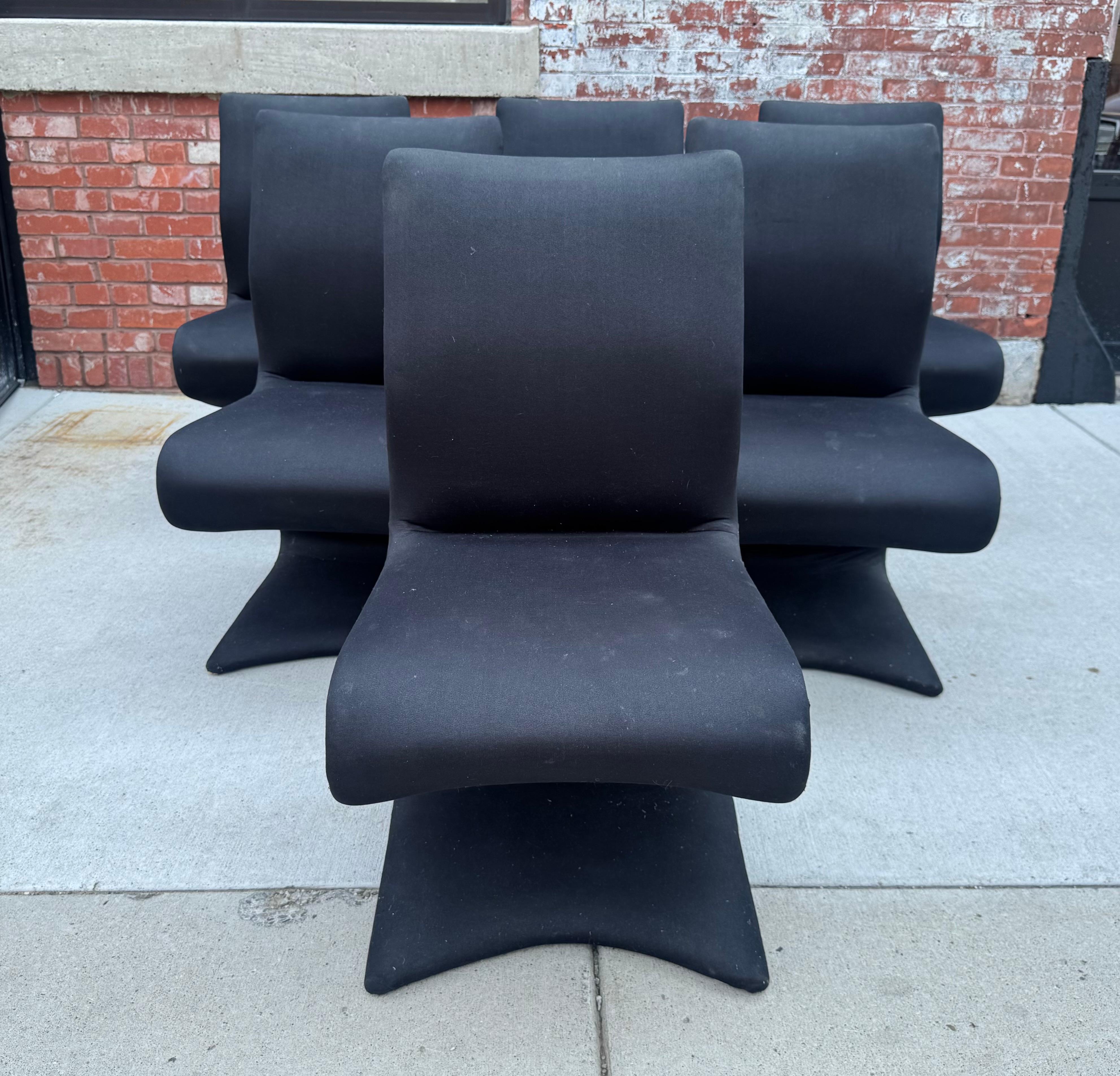 6 Mid Century Italian Modern Sculptural Dining 