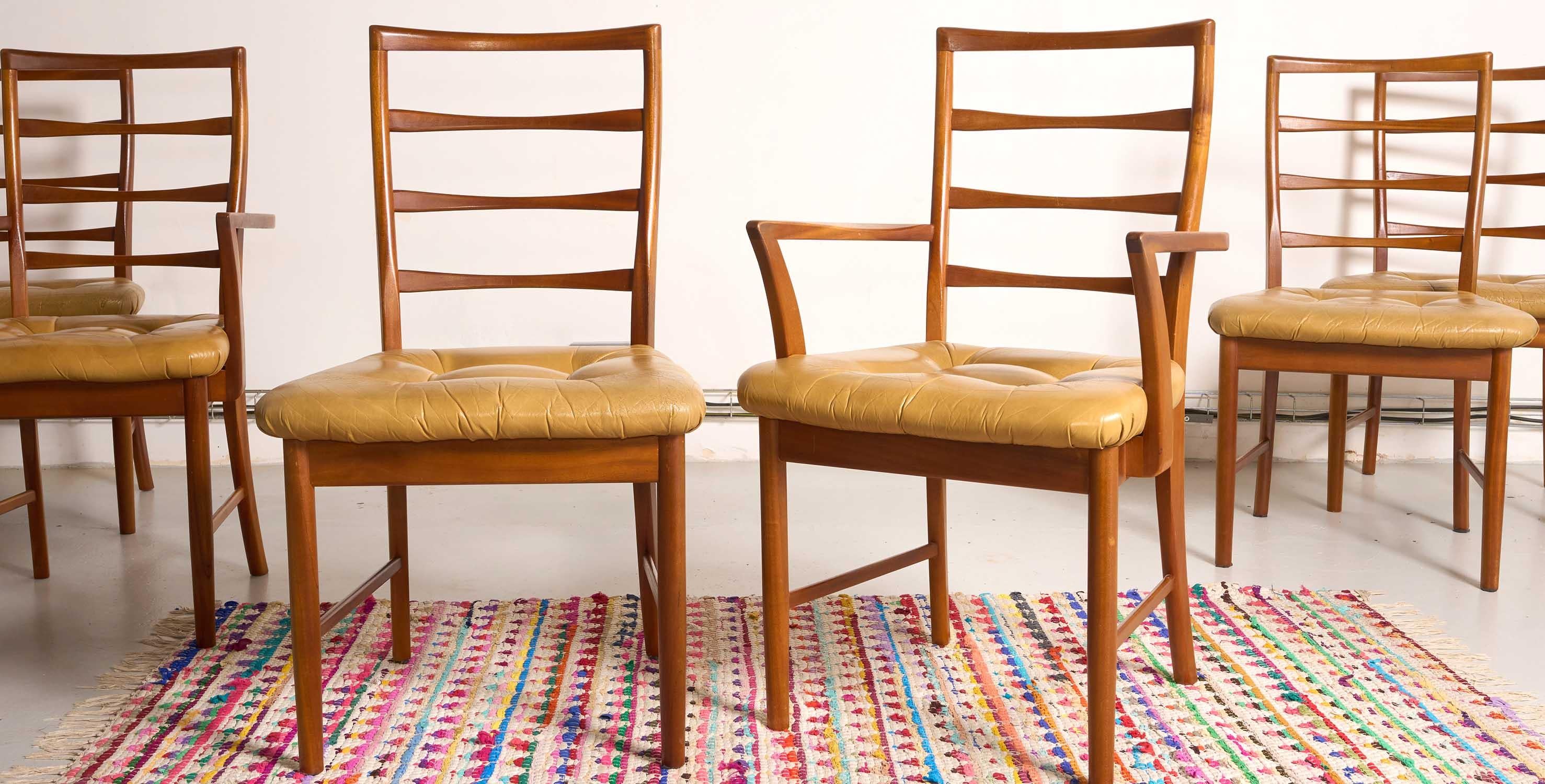English 6 Mid Century MCintosh chairs, Scandinavian style