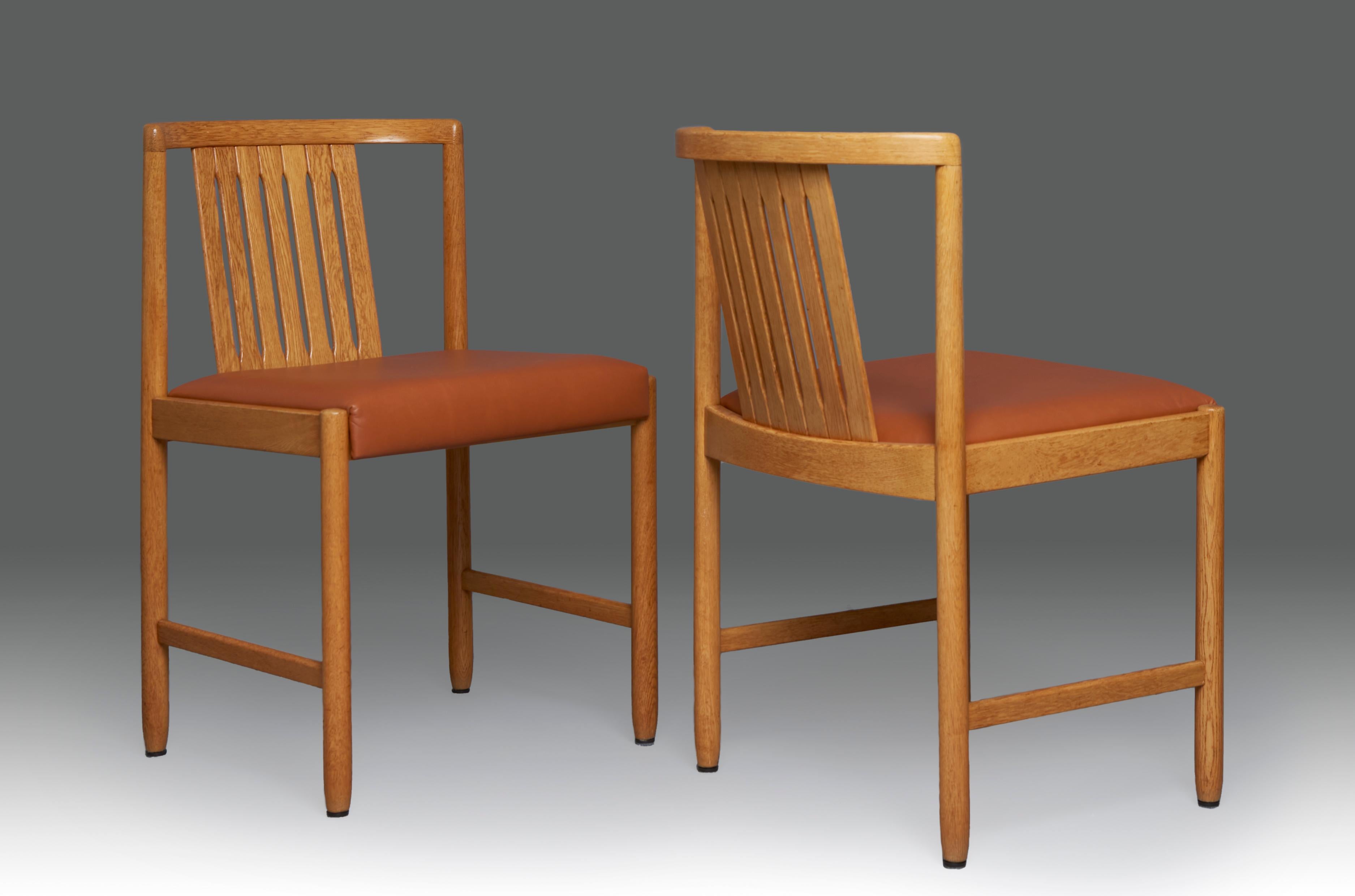 6 Mid-Century Modern Bertil Fridhagen Dining Room Chairs, Bodafors In Excellent Condition For Sale In Madrid, ES