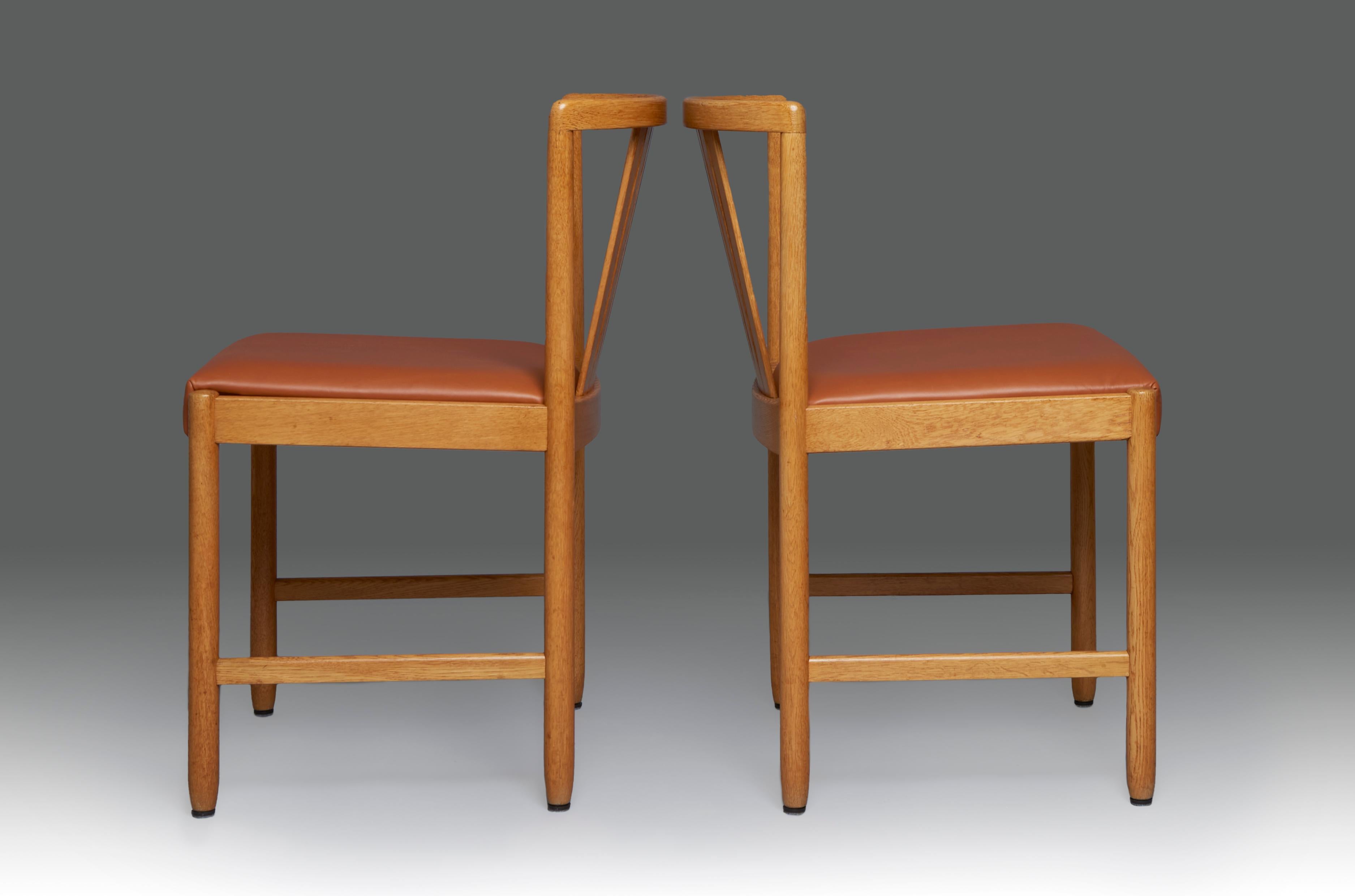 Mid-20th Century 6 Mid-Century Modern Bertil Fridhagen Dining Room Chairs, Bodafors For Sale