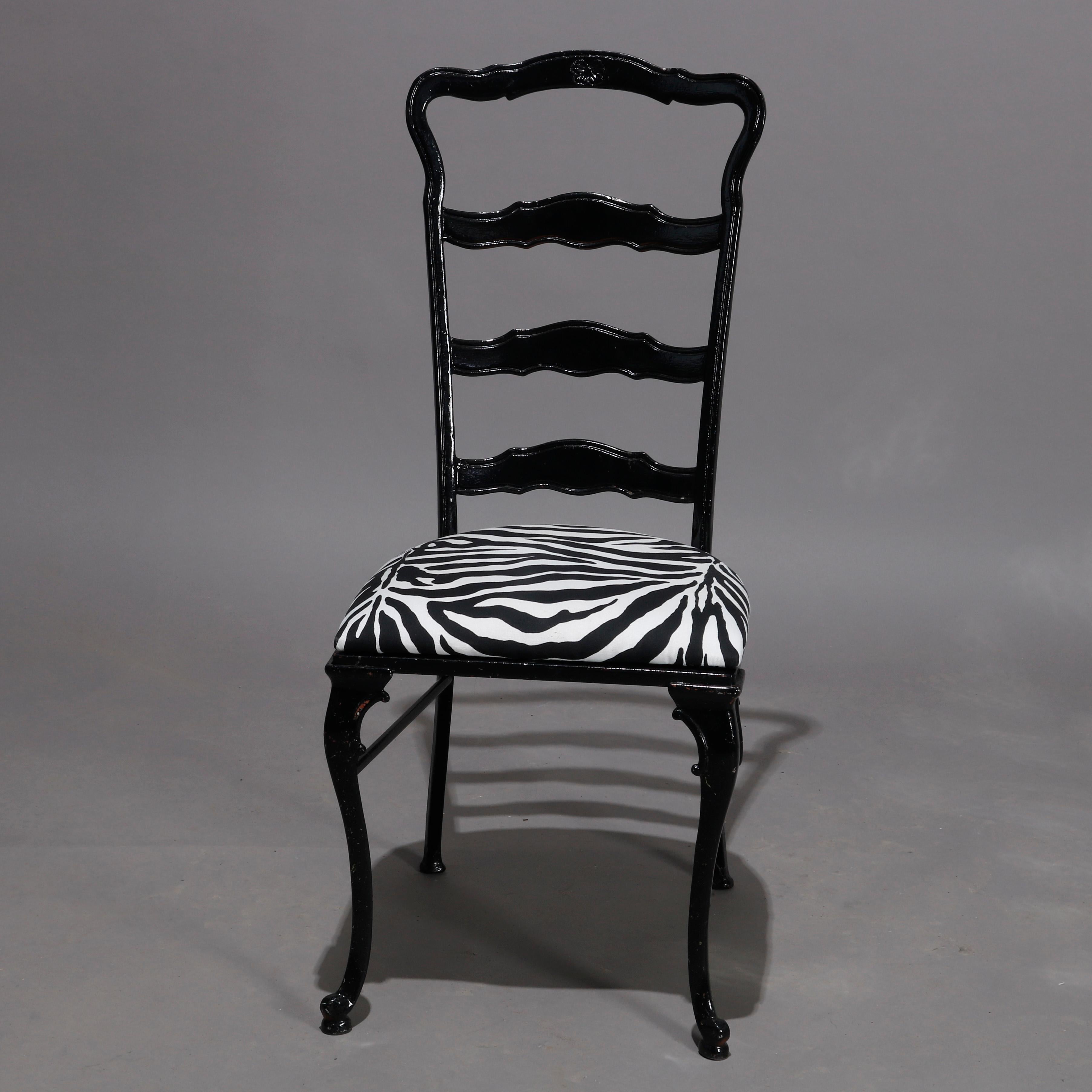 zebra print dining chairs